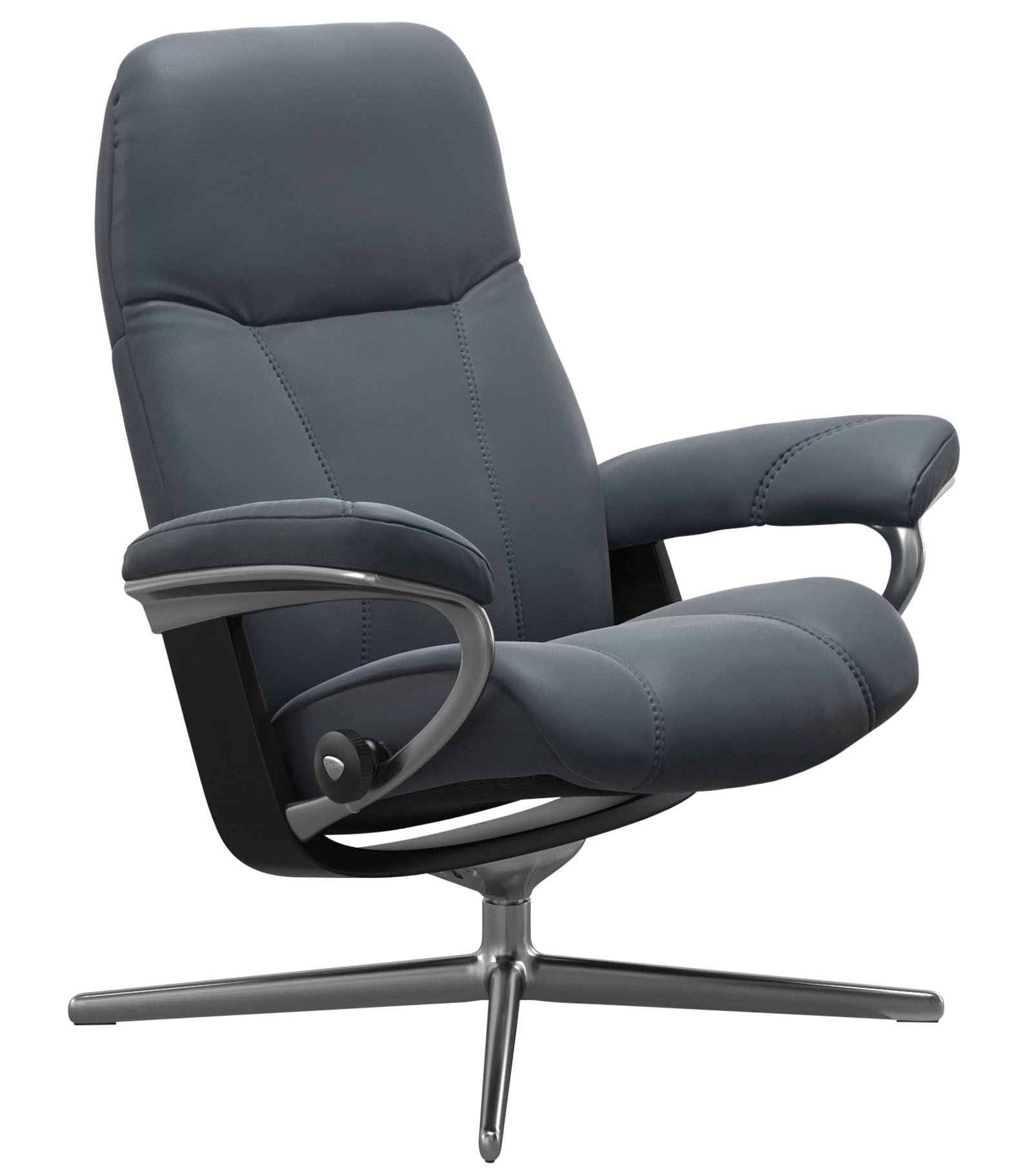 Stressless® Relaxsessel »Consul«, mit Cross Base, Größe S, M & L, Holzakzent Schwarz