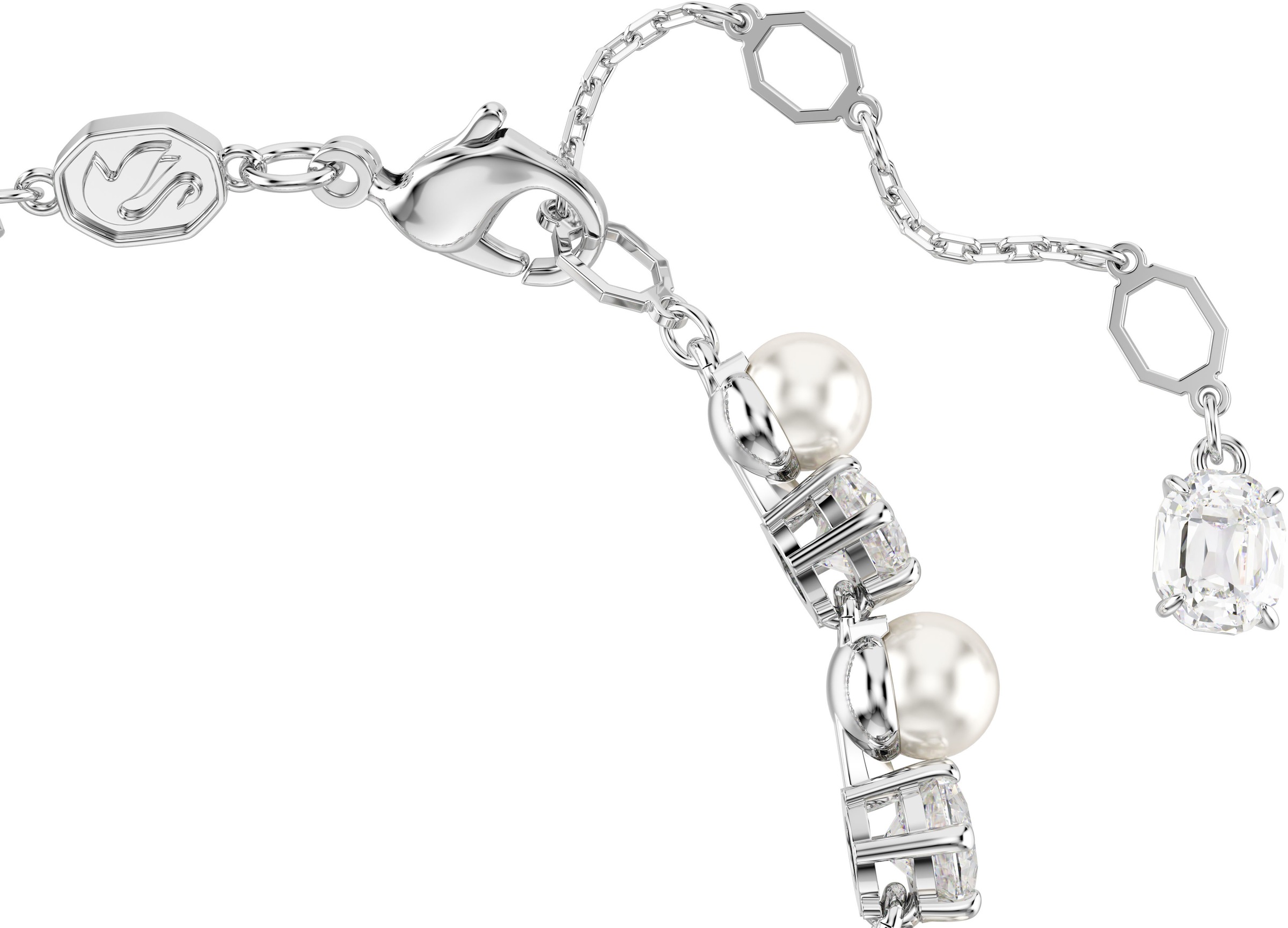 Swarovski Armband »Schmuck Geschenk Matrix Tennis Armkette, 5689625«, mit Swarovski® Kristall - mit Swarovski® Perle