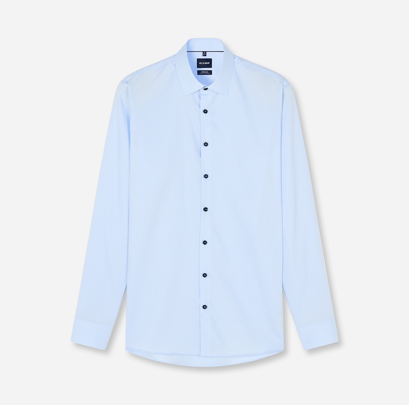 OLYMP Langarmhemd "No. Six" Businesshemd, Kentkragen, Super Slim