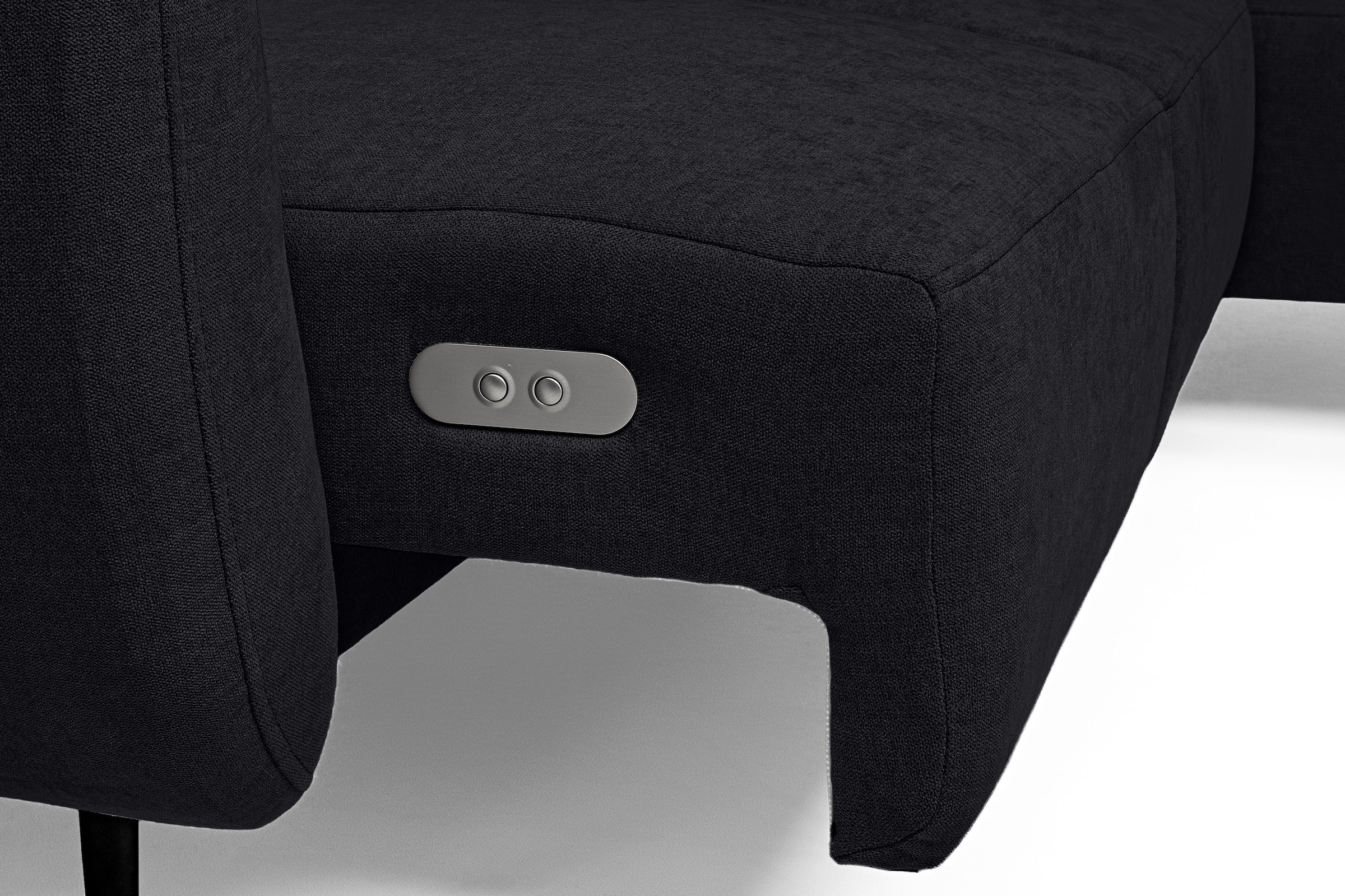 WERK2 Ecksofa »Alisson, mit elektrischer Sitztiefenverstellung, L-Form, Breite 277 cm«, Alisson – flexibler Komfort mit modernem Design und smarten Details.