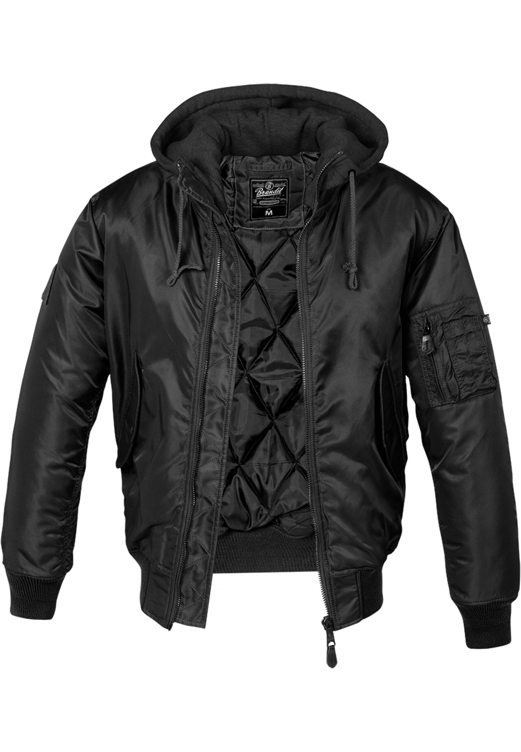 Brandit Anorak "Brandit Herren Hooded MA1 Bomber Jacket", (1 St.), mit Kapuze