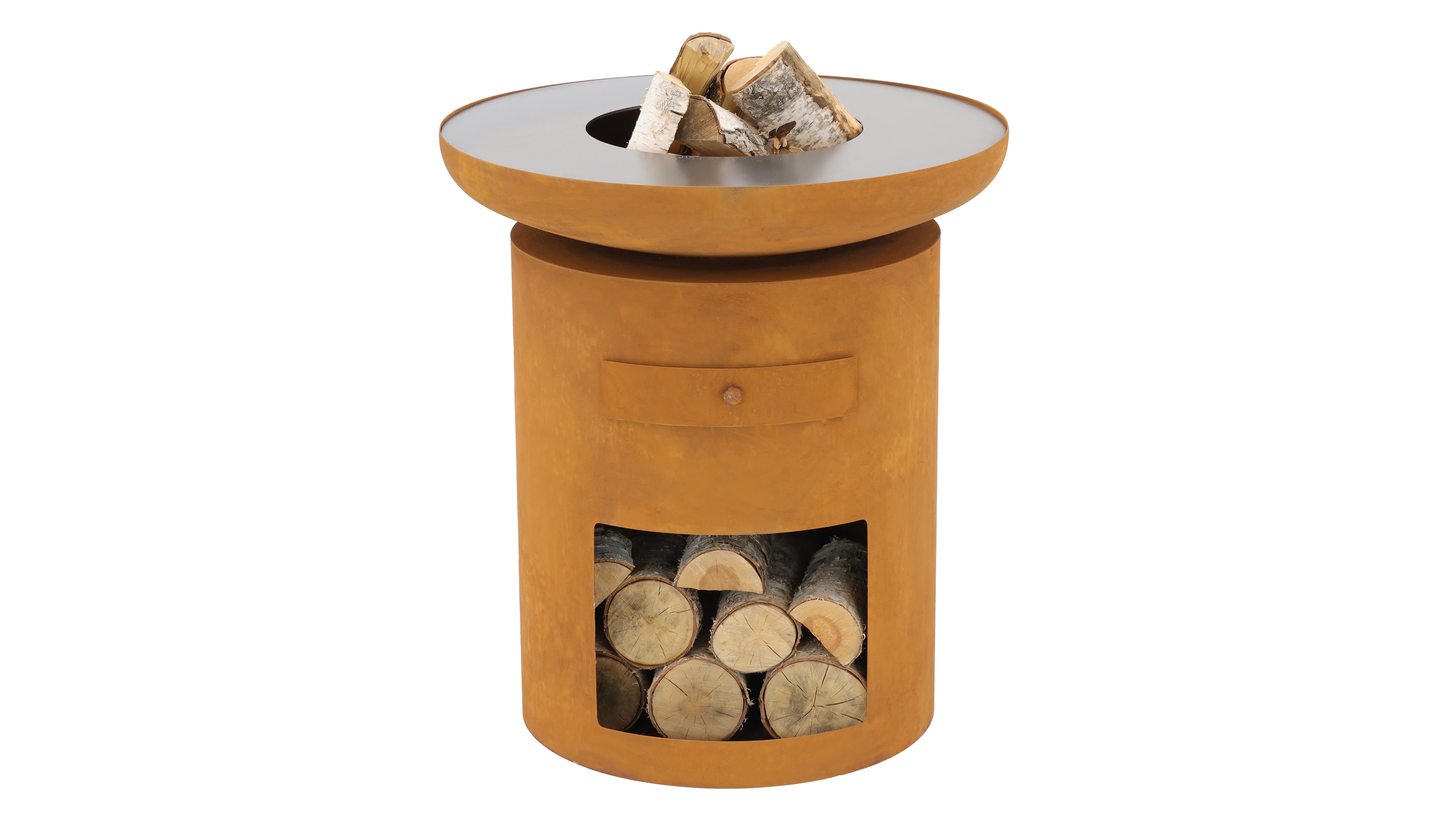 Buschbeck Holzkohlegrill "Sioux" ØxH: 80x88cm, eine wandelbare Feuerstelle, aus robustem Material