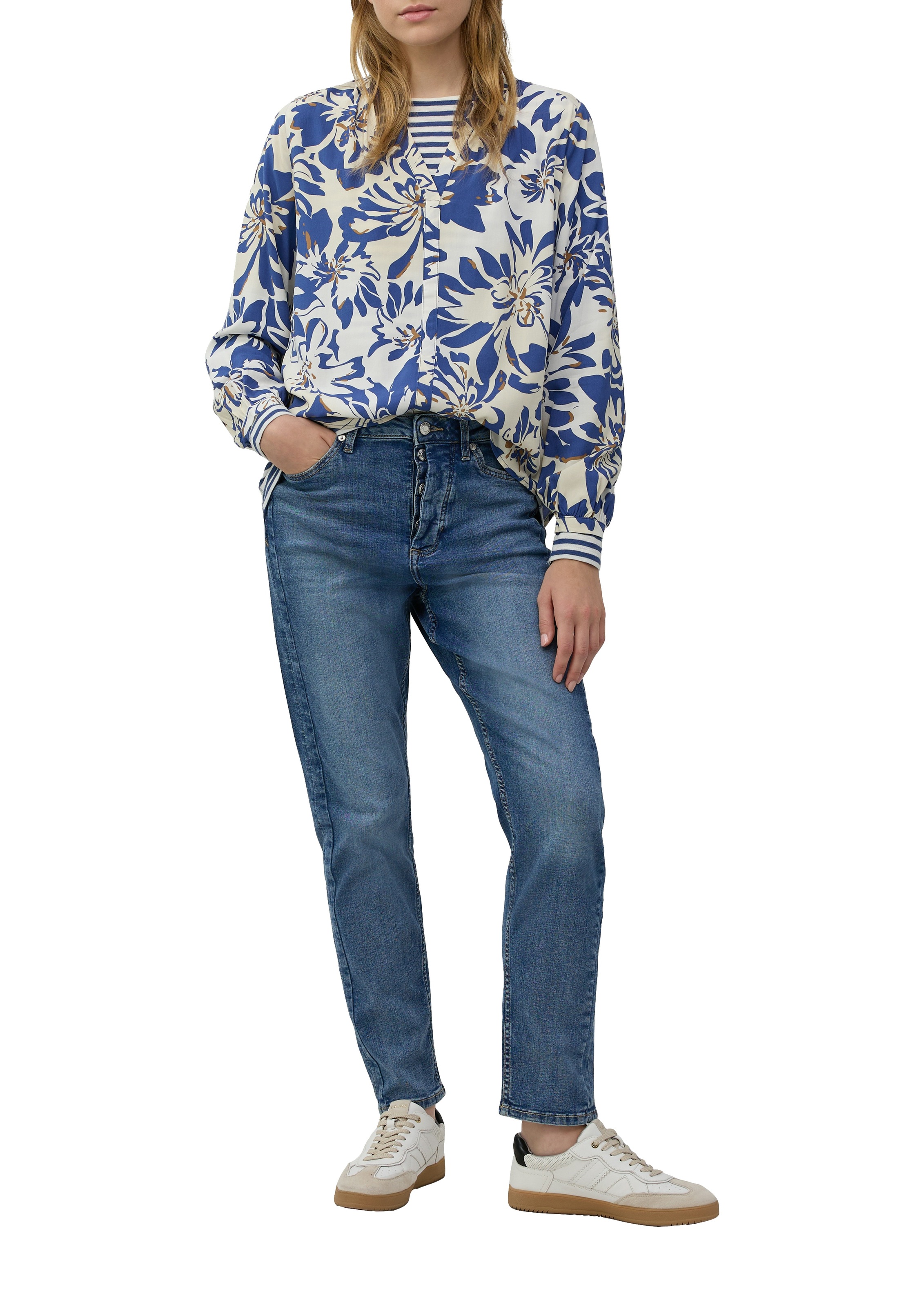 s.Oliver Klassische Bluse, mit All-Over Print günstig online kaufen