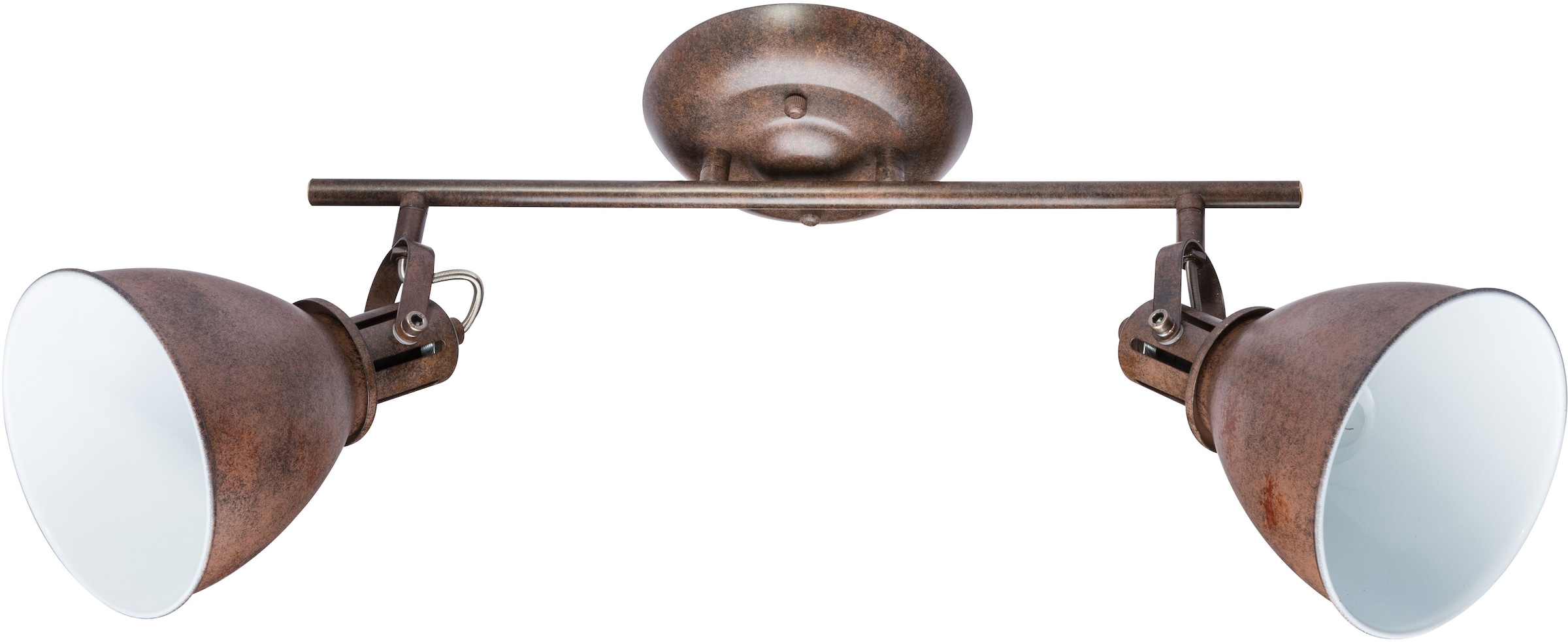 GLOBO LIGHTING Deckenstrahler »GIORGIO«, Leuchtmittel E14 | ohne Leuchtmittel, Spot/rostfarben/innen weiß/LxBxH: 450x150x210mm