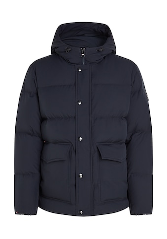 Steppjacke »CL HILFIGER DOWN HOODED JACKET«, mit Kapuze