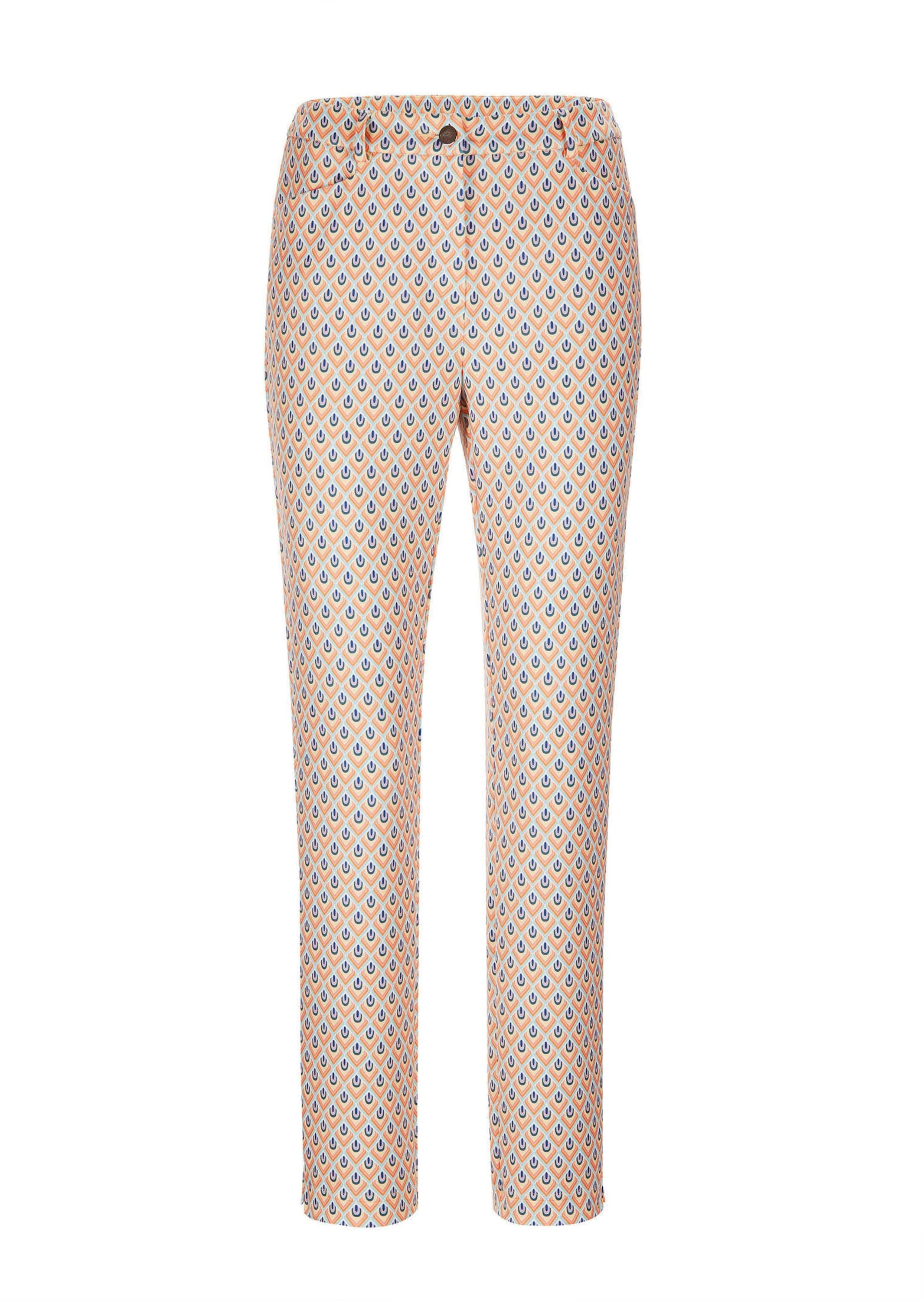 GOLDNER 2-in-1-Hose "Elegante Hose LOUISA mit Muster" besonders angenehme Tragequalität