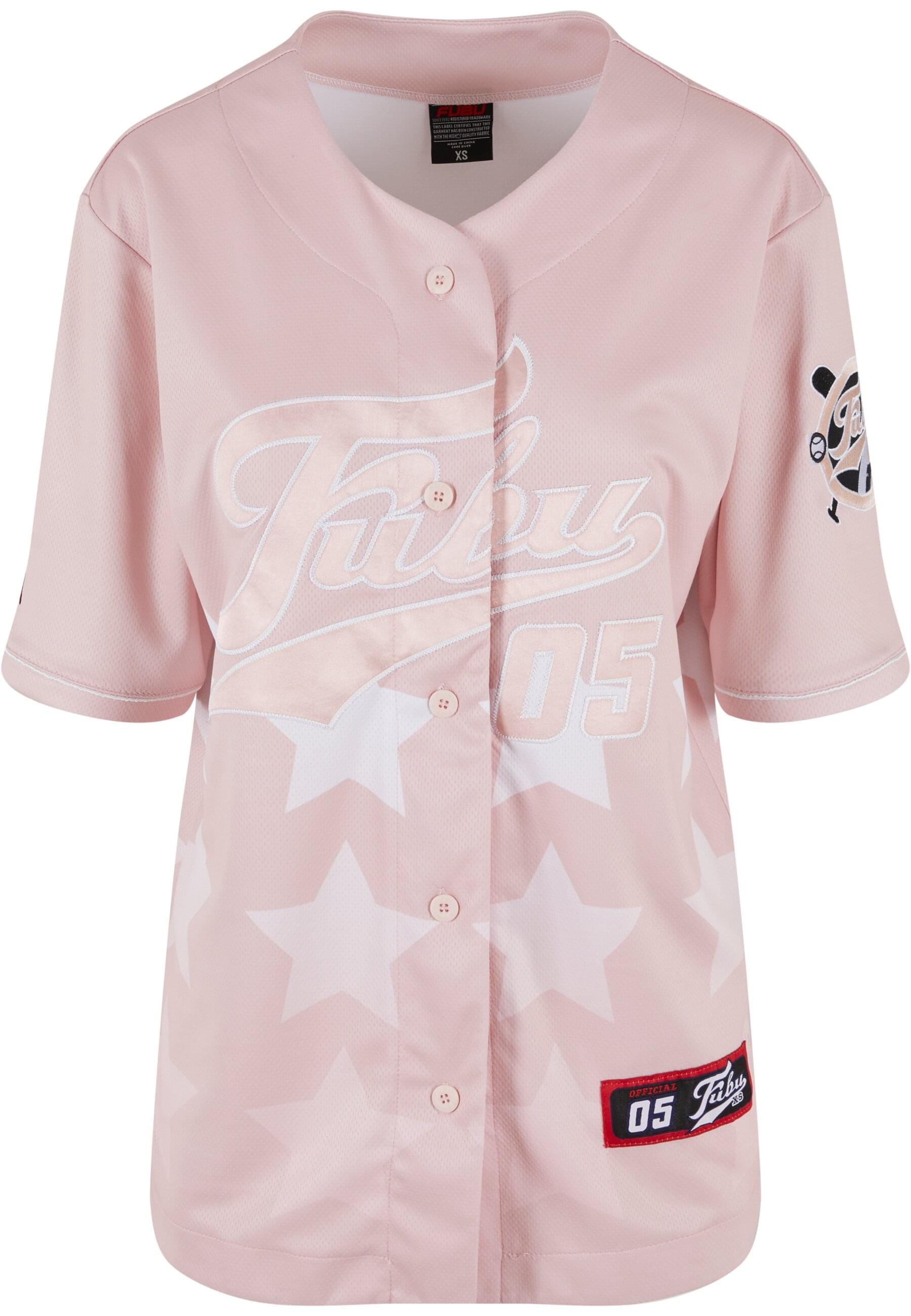 Langarmhemd »Fubu Damen FW221-006-1 Fubu Star Baseball Jersey Shirt«, (1 tlg.)