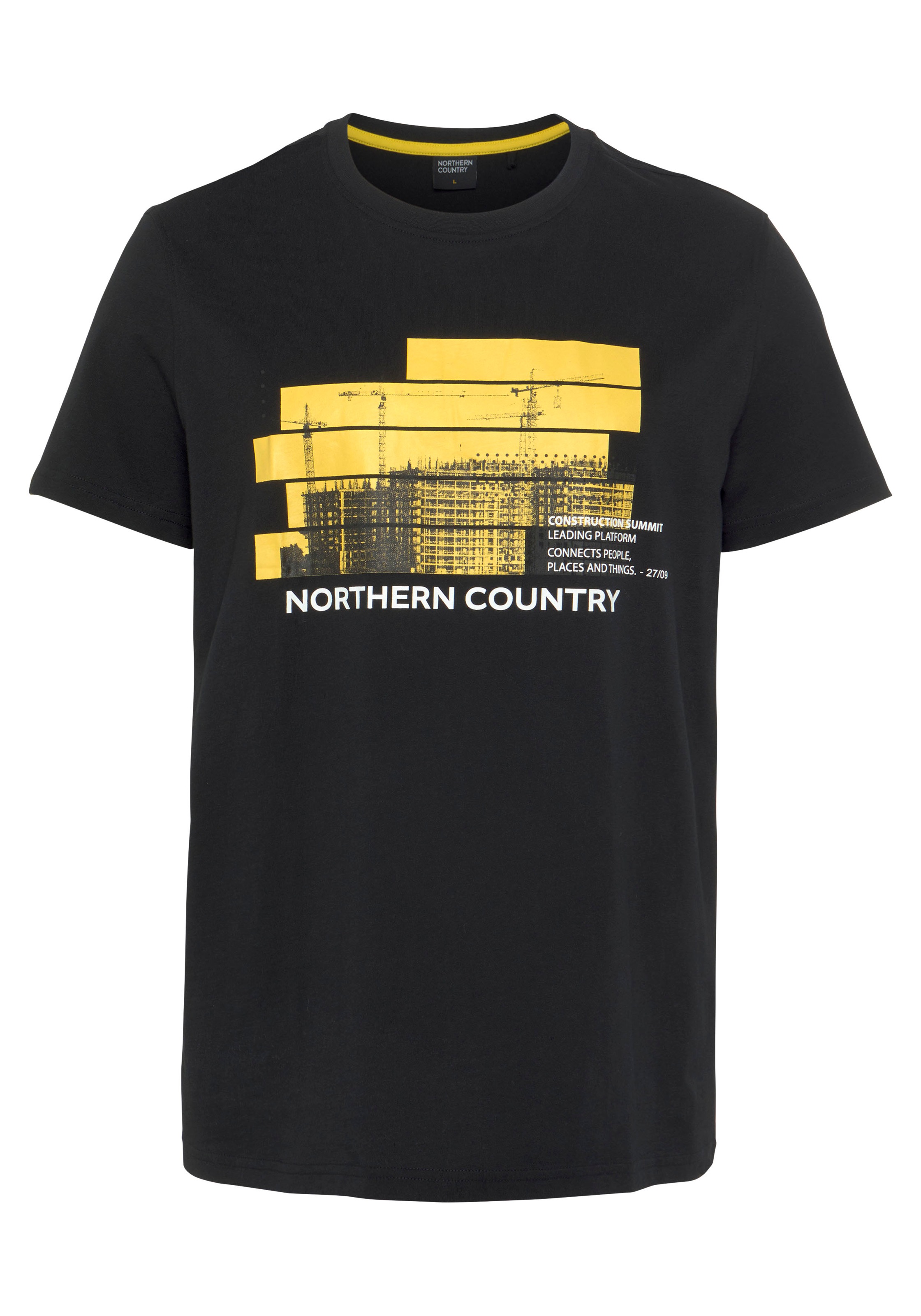 Northern Country T-Shirt, (Set, 2 tlg.), schwarz und weiß im 2er Set, aus  weicher nachhaltiger Baumwolle ▷ bestellen | BAUR