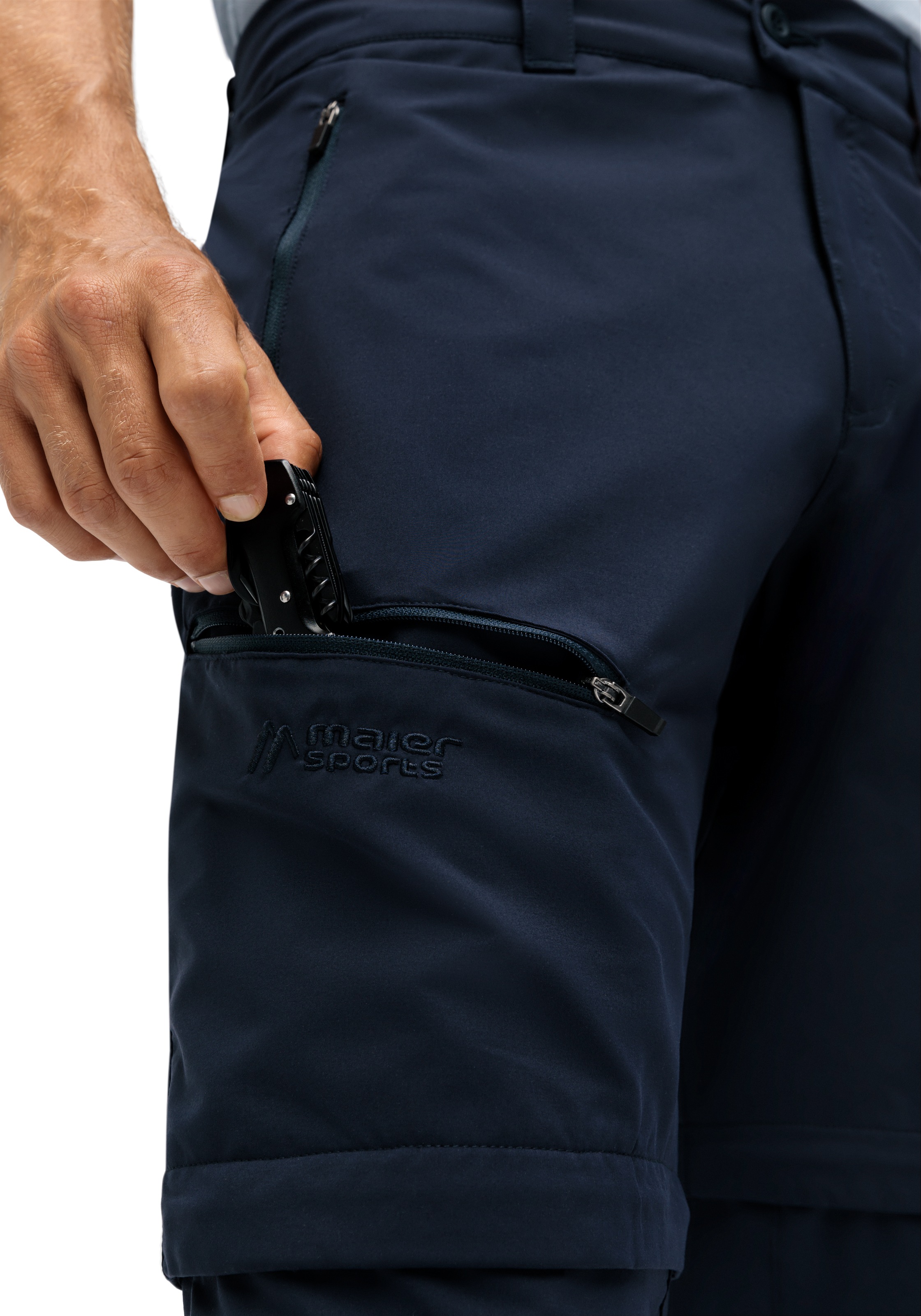 Maier Sports Outdoorhose "Tajo Zip Loop", Herren Wanderhose, Zip-Off Funkti günstig online kaufen
