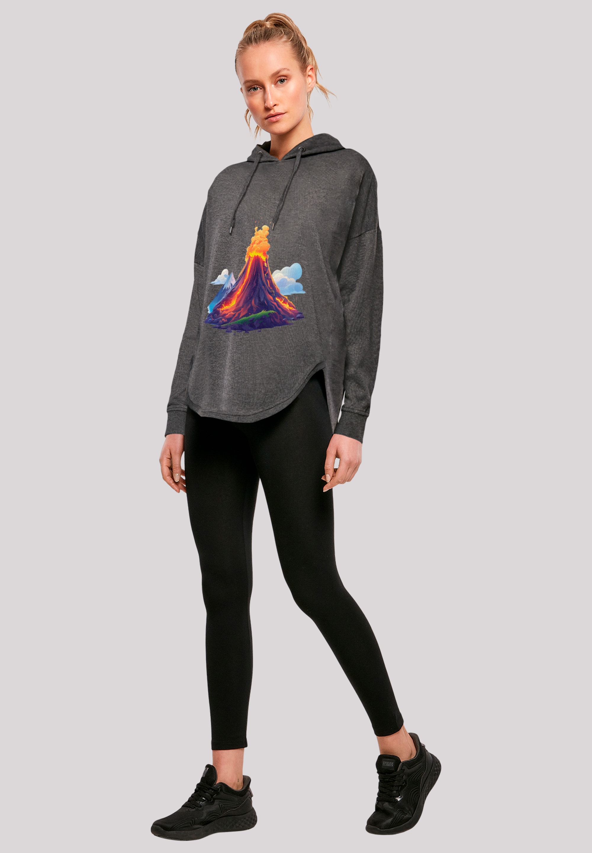 F4NT4STIC Kapuzenpullover »Vulkanausbruch«, Premium Qualität