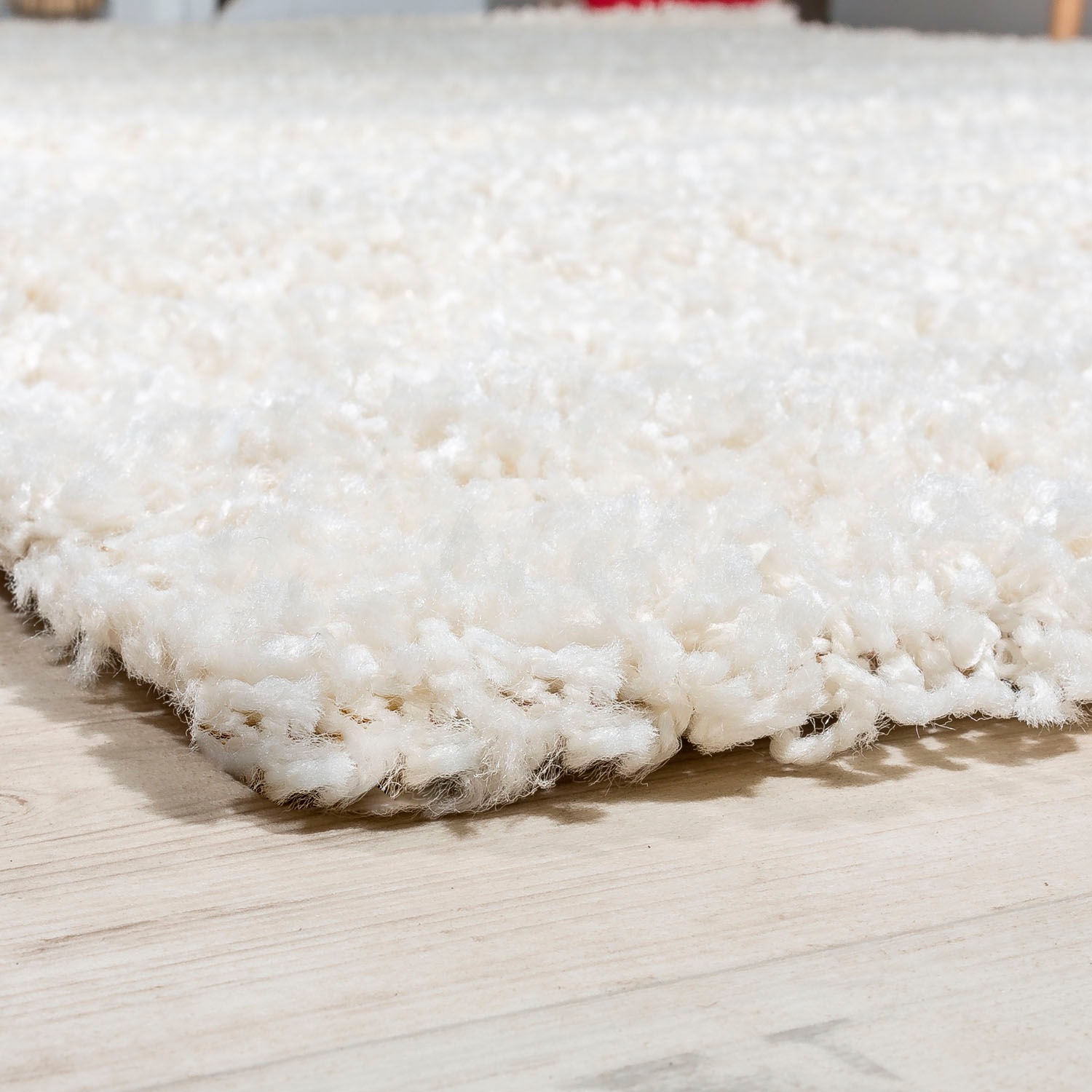 Paco Home Hochflor-Teppich "Sky 250" rechteckig 34 mm Höhe gewebt, Uni-Farb günstig online kaufen