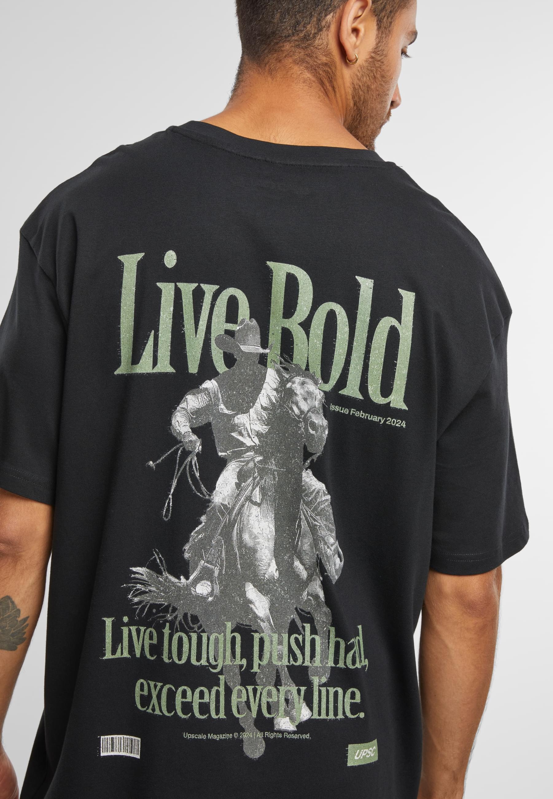 MisterTee T-Shirt »MisterTee Live Bold Oversize Tee«, (1 tlg.)