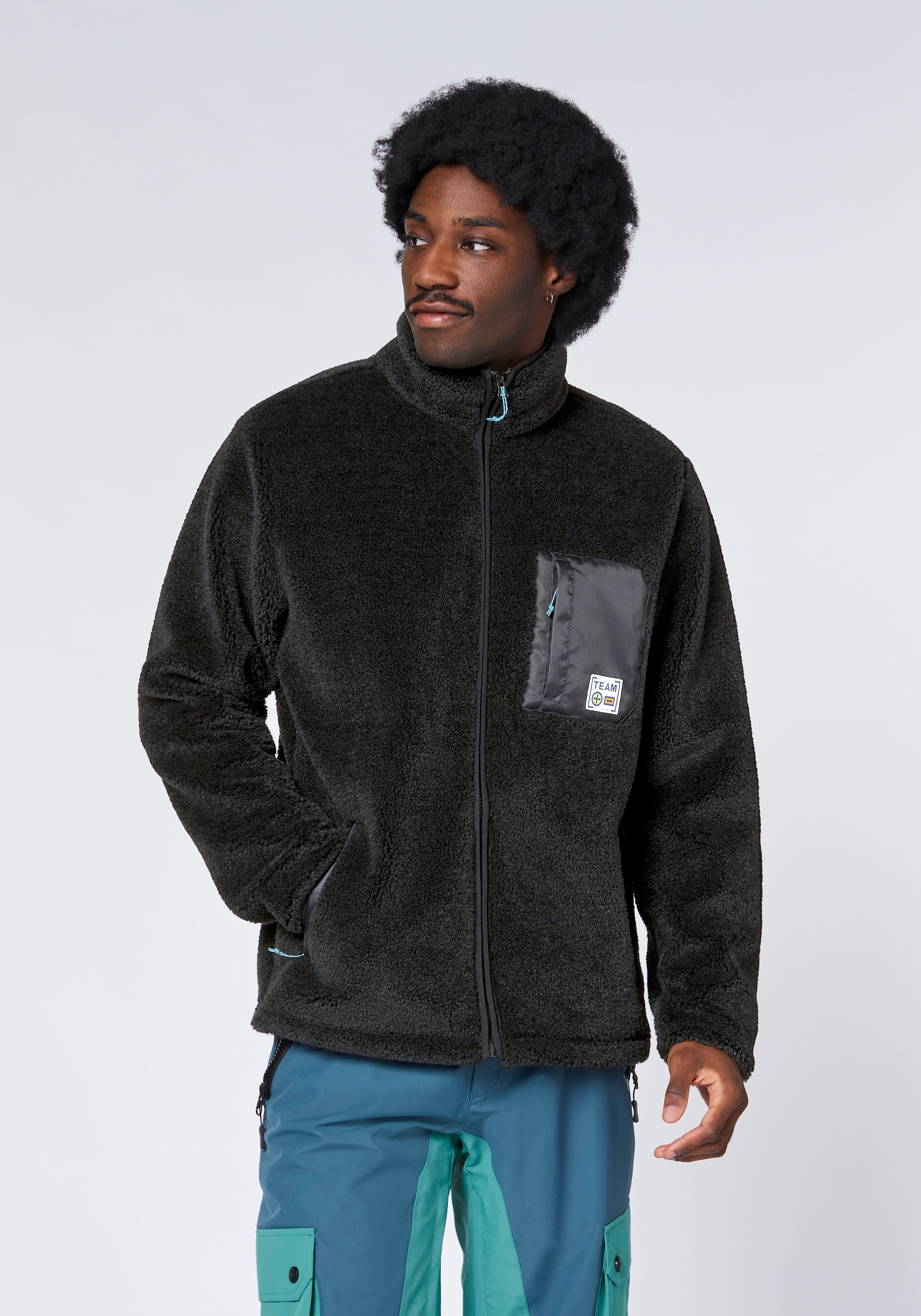 Chiemsee Fleecejacke ohne Kapuze - aus extra weichem Sherpa Fleece