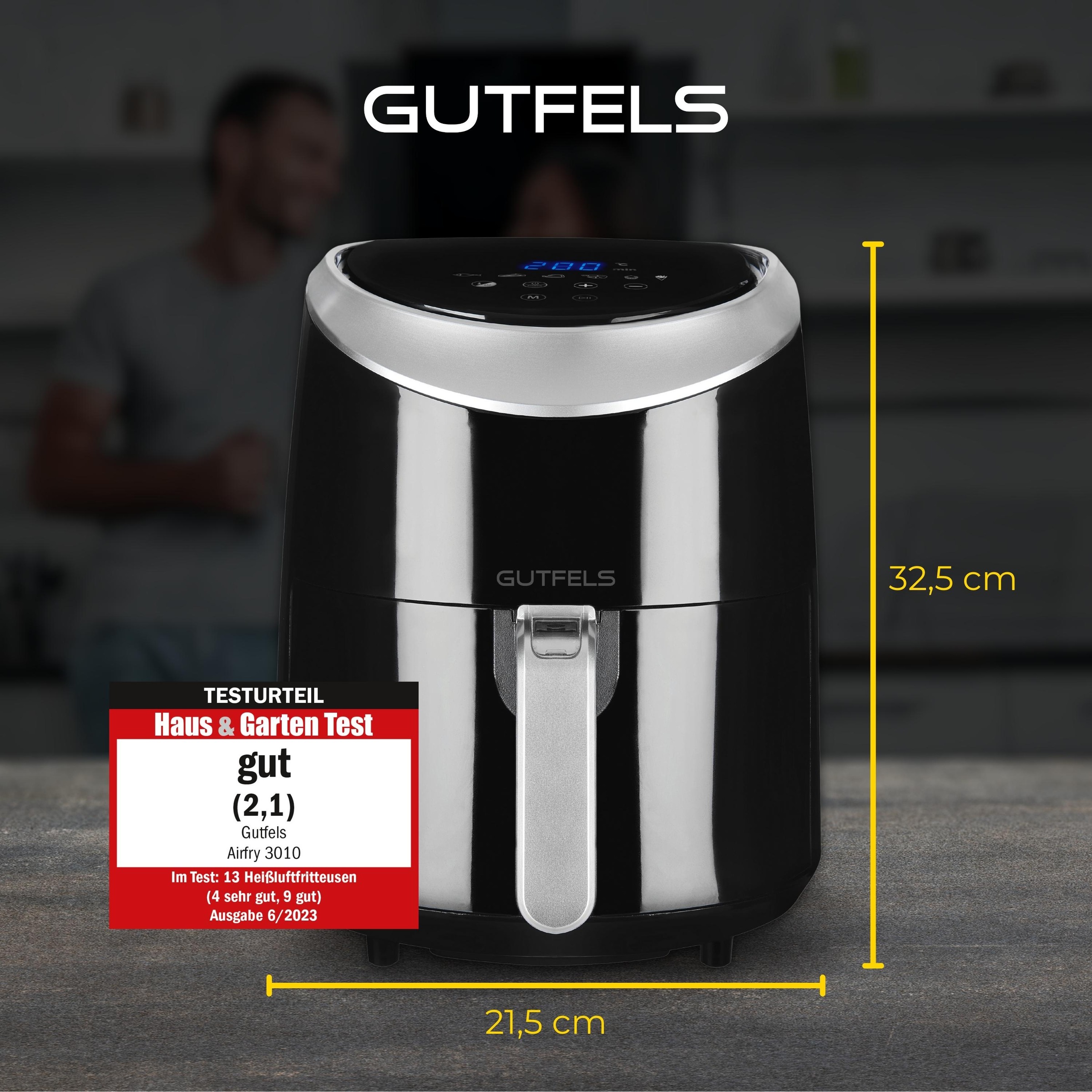 Gutfels Heißluftfritteuse »AIRFRY 3010«, 1300 W