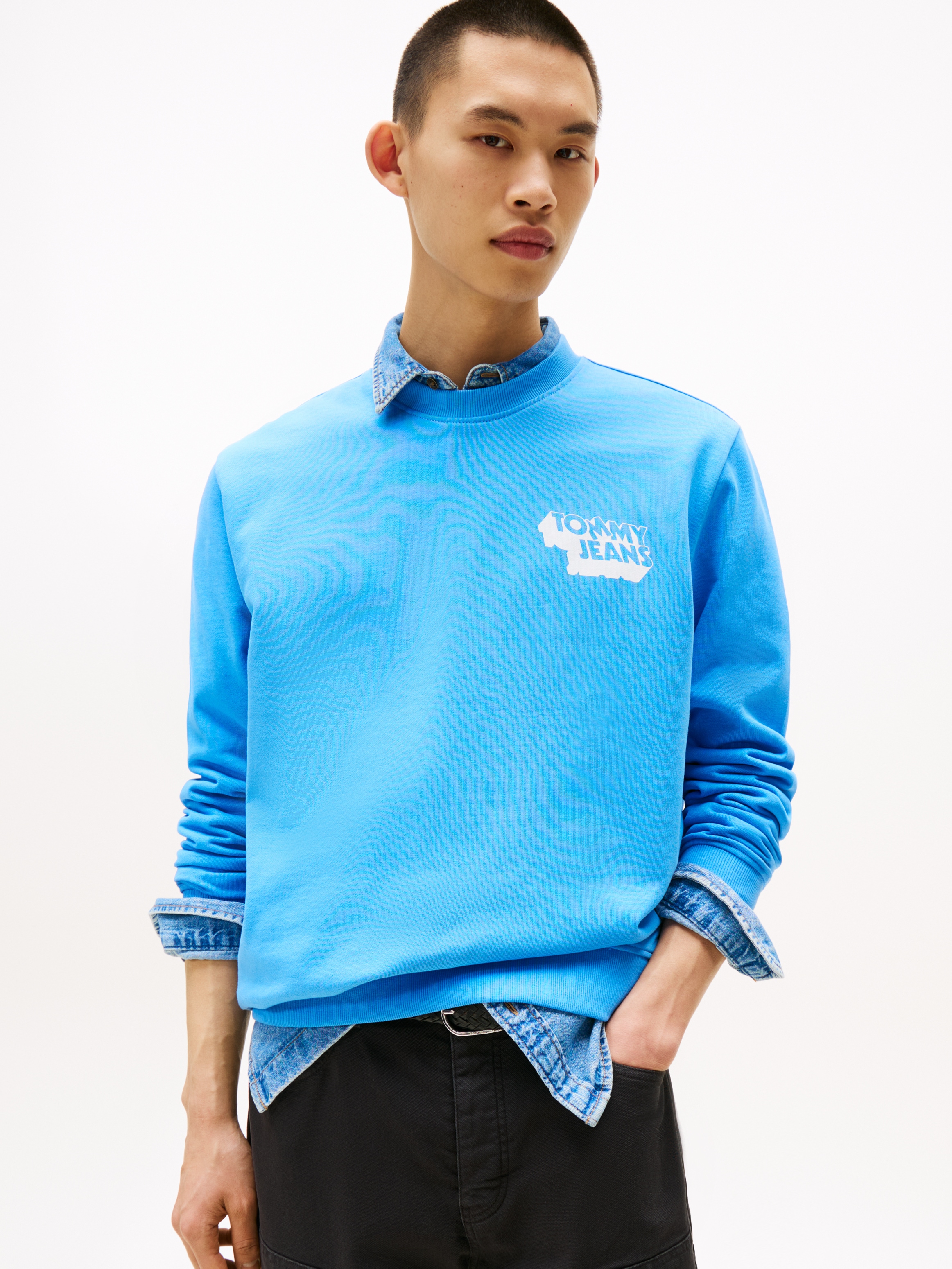 Tommy Jeans Sweatshirt "TJM REG STACK CREW EXT", Mit Rundhalsausschnitt günstig online kaufen