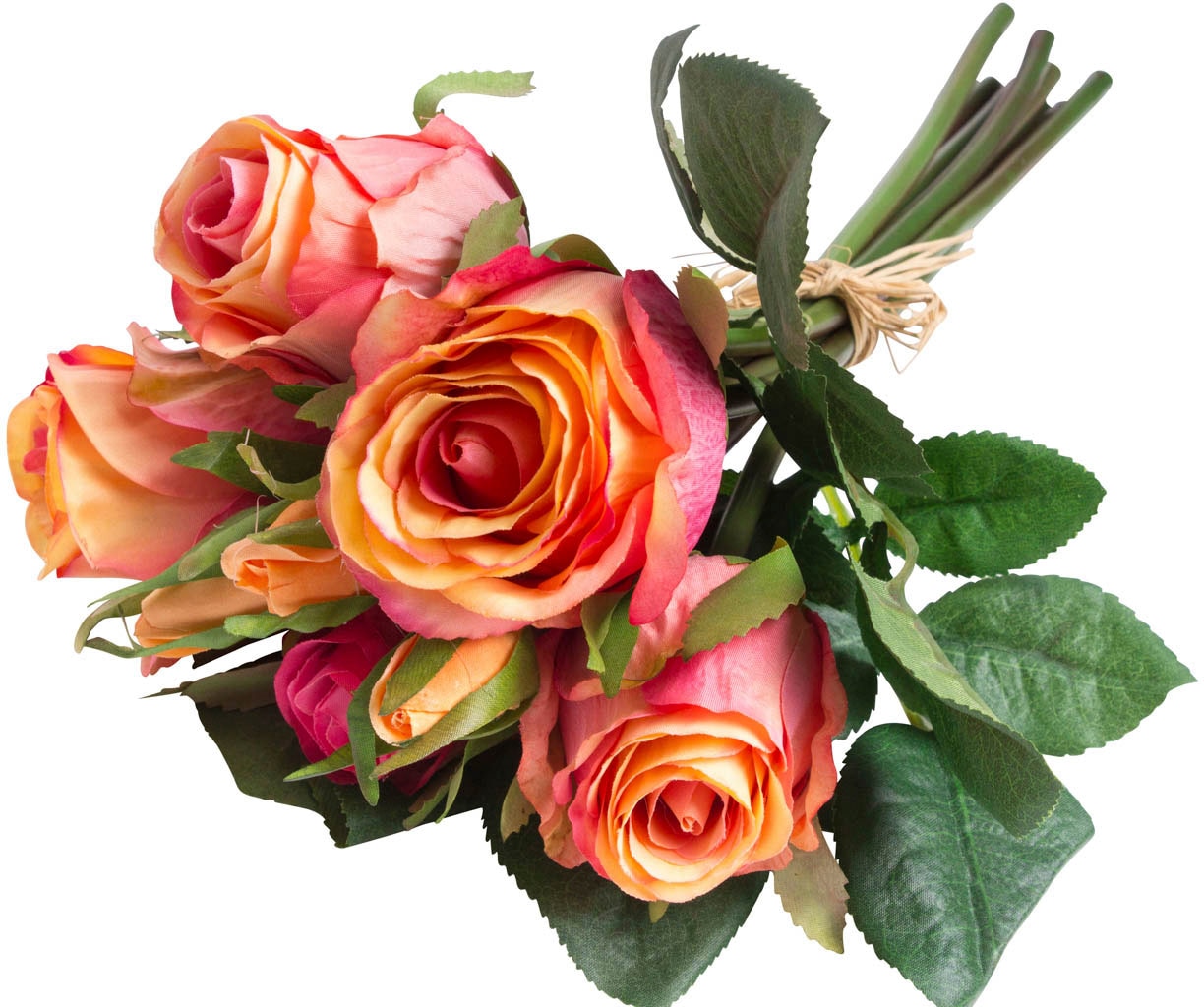 Botanic-Haus Kunstblume »Rosenstrauß mit 5 Rosen und 3 Knospen«