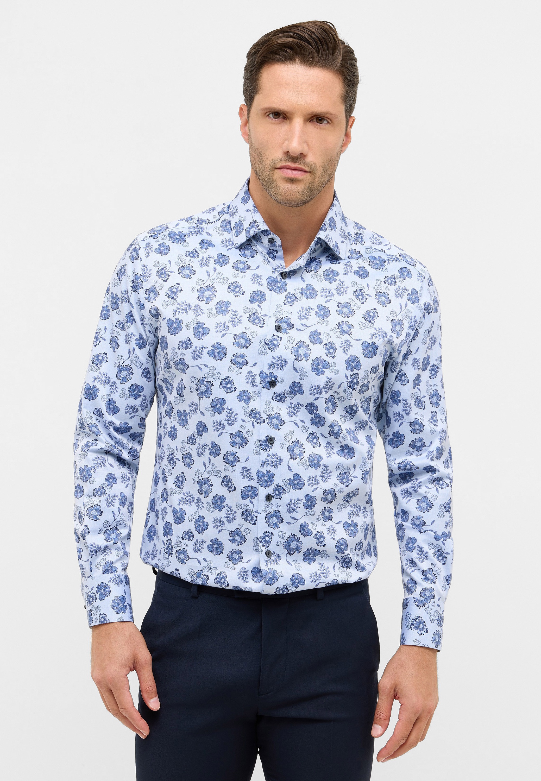Eterna Langarmhemd "MODERN FIT", NON IRON (bügelfrei) günstig online kaufen