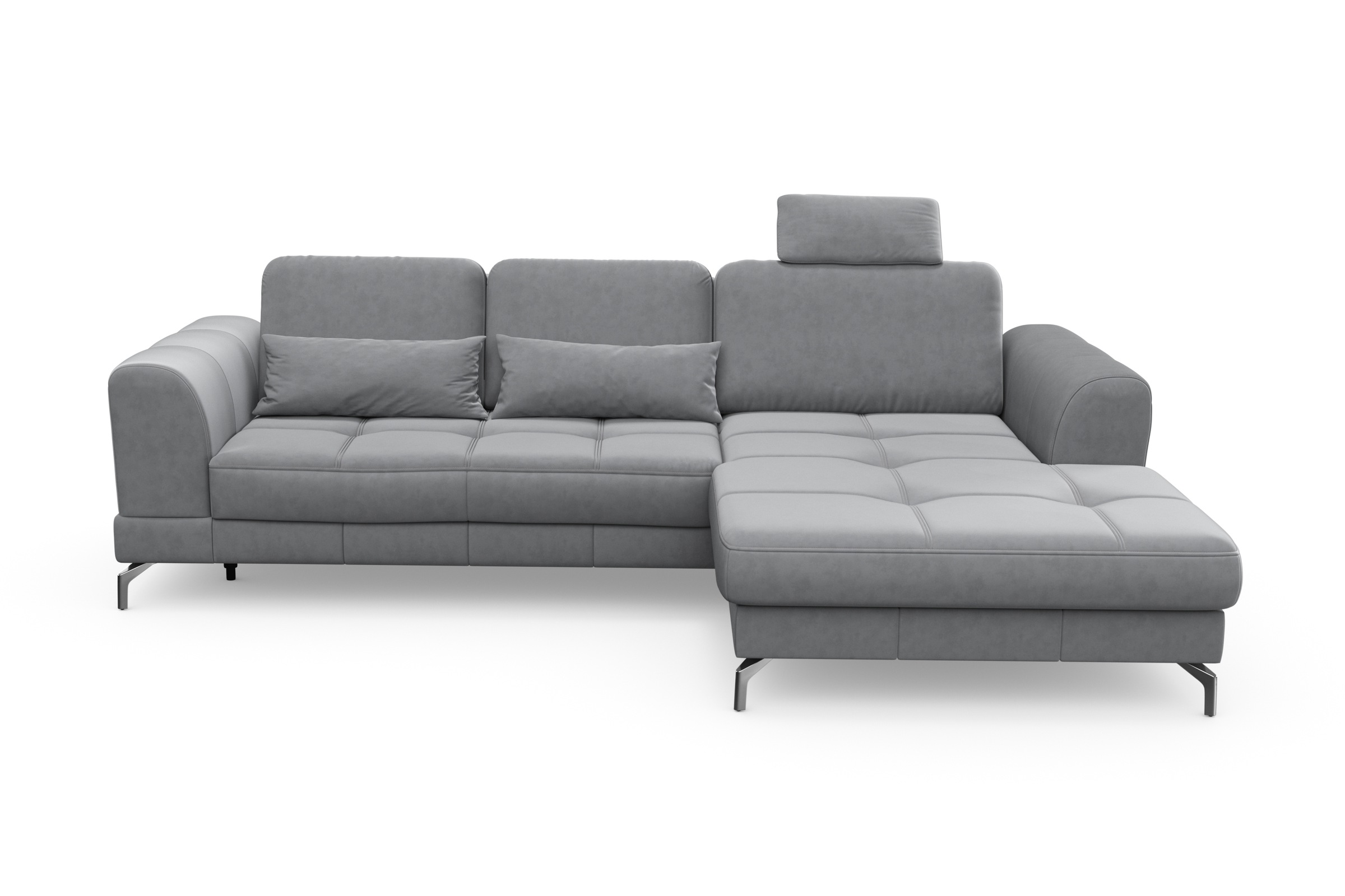 sit&more Ecksofa »Bendigo L-Form«, inklusive Sitztiefenverstellung, Bodenfreiheit 12 cm, in 2 Fußfarben