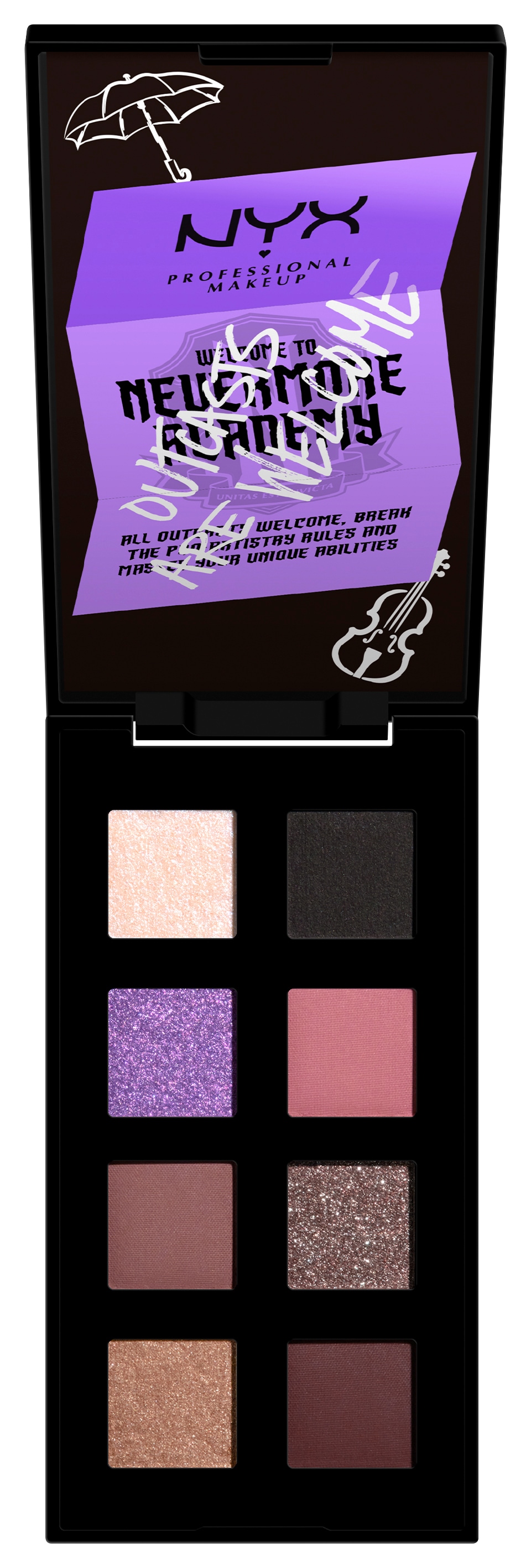 NYX Lidschatten-Palette »NYX Professional Makeup Wednesday The Nevermore Academy Palette«