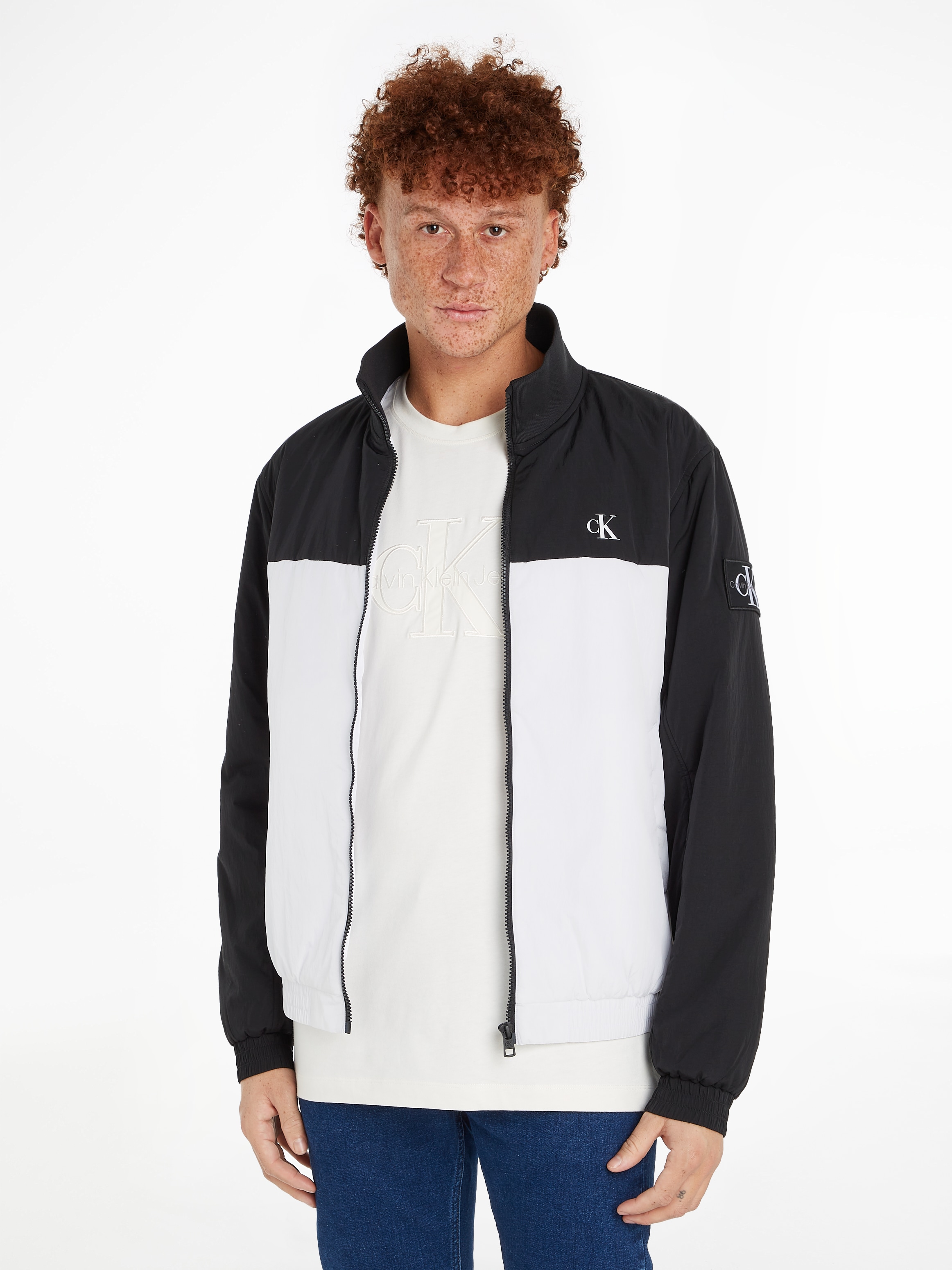 Calvin Klein Jeans Blouson "PADDED HARRINGTON", mit Logoprägung günstig online kaufen