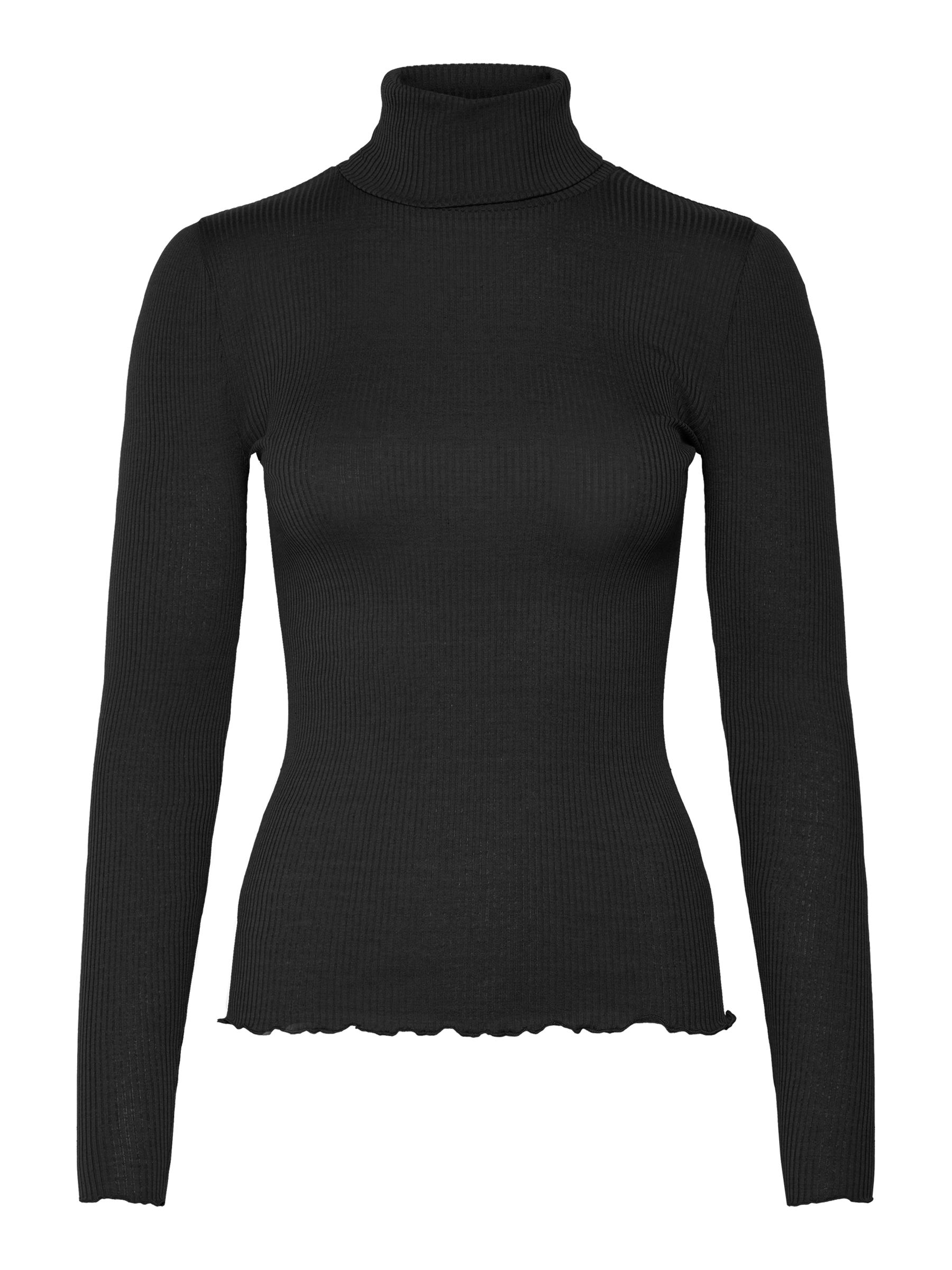 rosemunde Rollkragenshirt "Beatha silk shirt" mit langen Ärmeln, gewellter günstig online kaufen