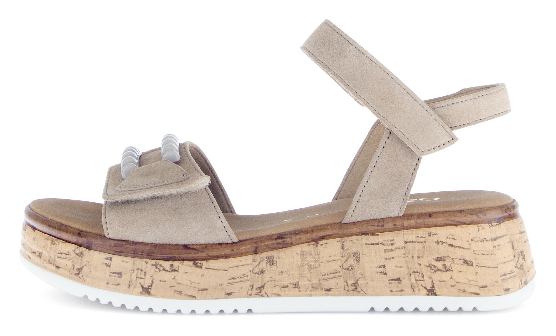 Gabor Sandalette »RHODOS«, Sommerschuh, Riemchensandale mit zwei Klettverschlüssen, G-Weite