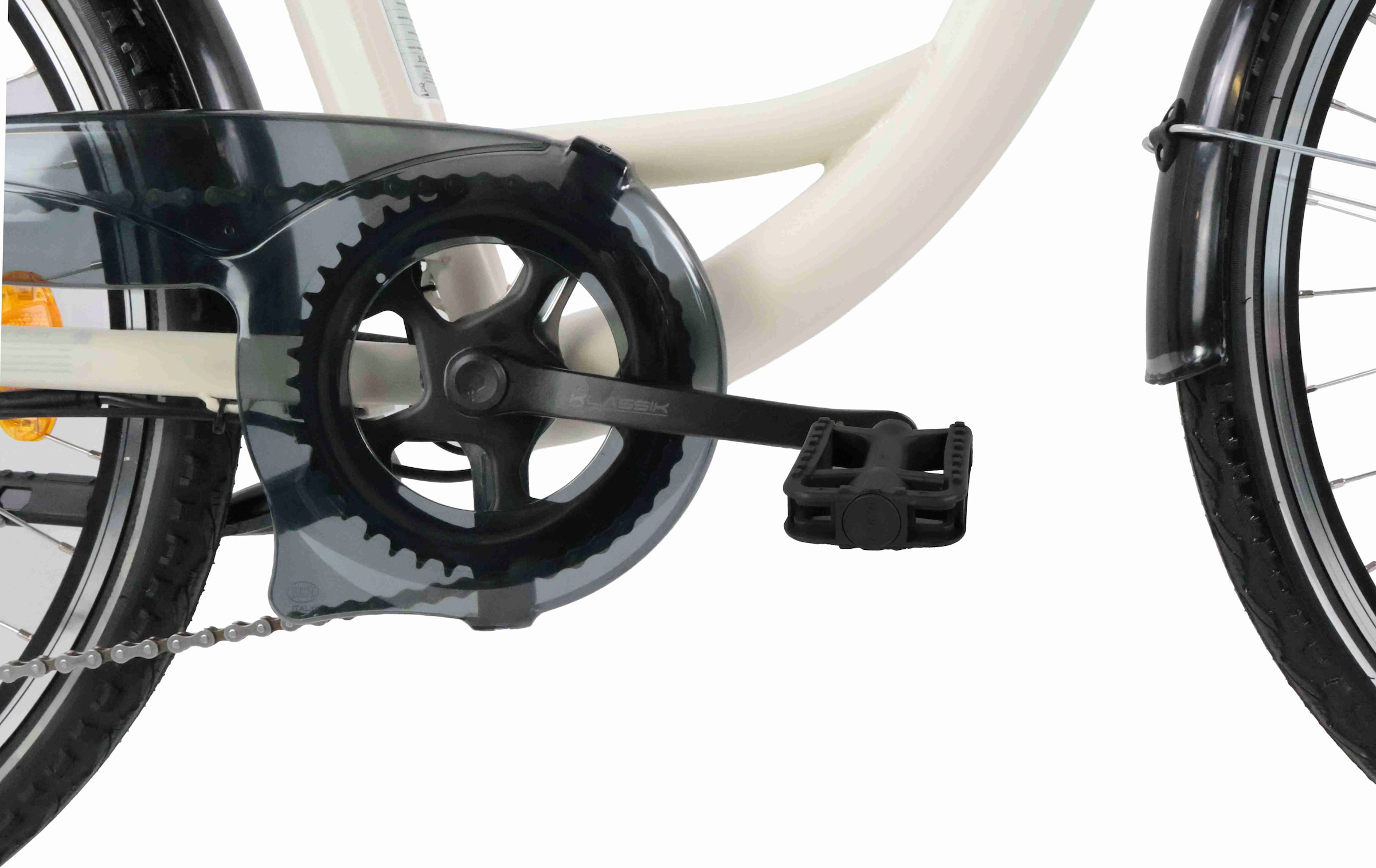 LLobe »City E-Bike 26" Mando beige« 6 Gang Shimano Tourney Schaltwerk Kettenschaltung Heckmotor 250 W