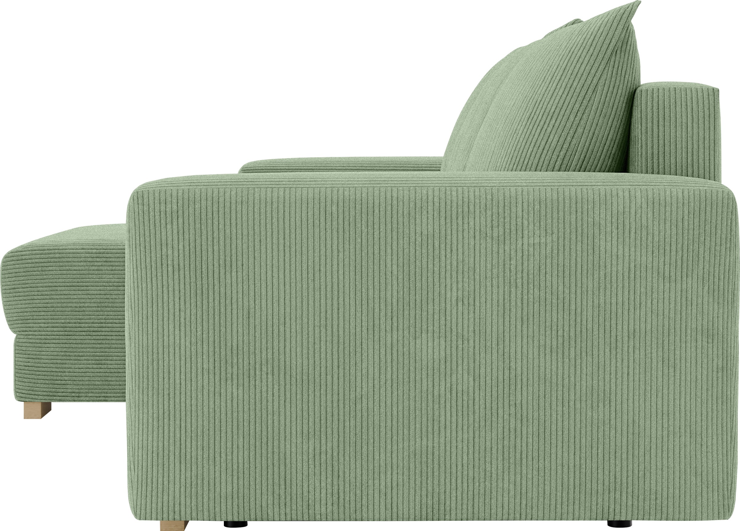 INOSIGN Ecksofa »MAGHERA universell Schlafsofa mit Bettkasten, Maße B/T/H: 255/142/84cm«, L-Form mit Recamiere rechts oder links montierbar, hoher Sitzkomfort
