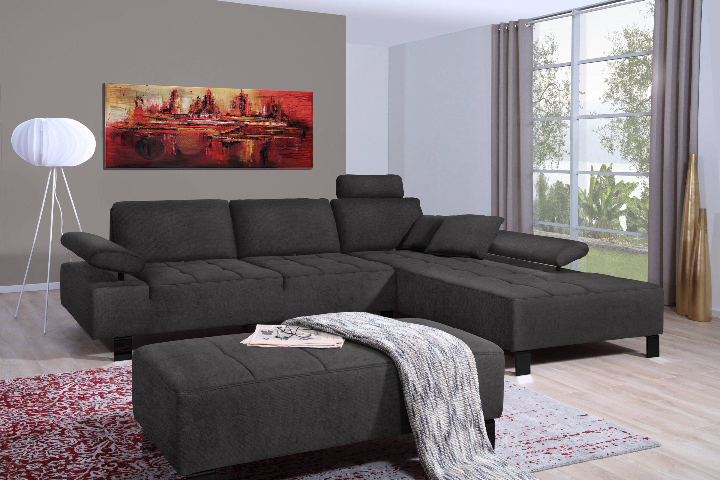 alina Sitzhocker »Royce«, 126 cm breit und 61 cm tief