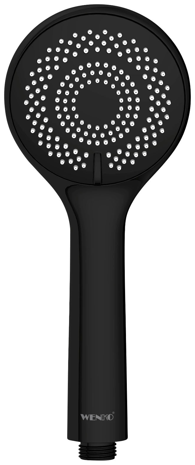 WENKO Handbrause "Watersaving" Schwarz matt, Ø 9,5 cm