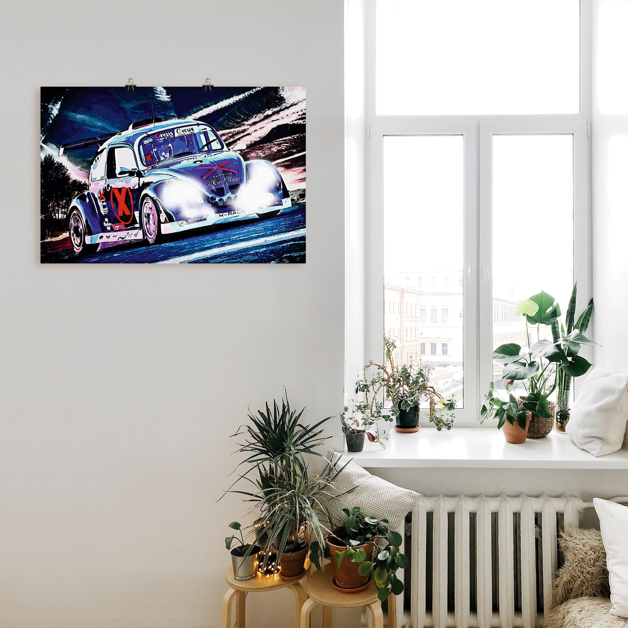 Artland Wandbild »Käfer Funcup Spa 2017«, Auto, (1 St.), als Alubild, Outdoorbild, Leinwandbild, Poster, Wandaufkleber