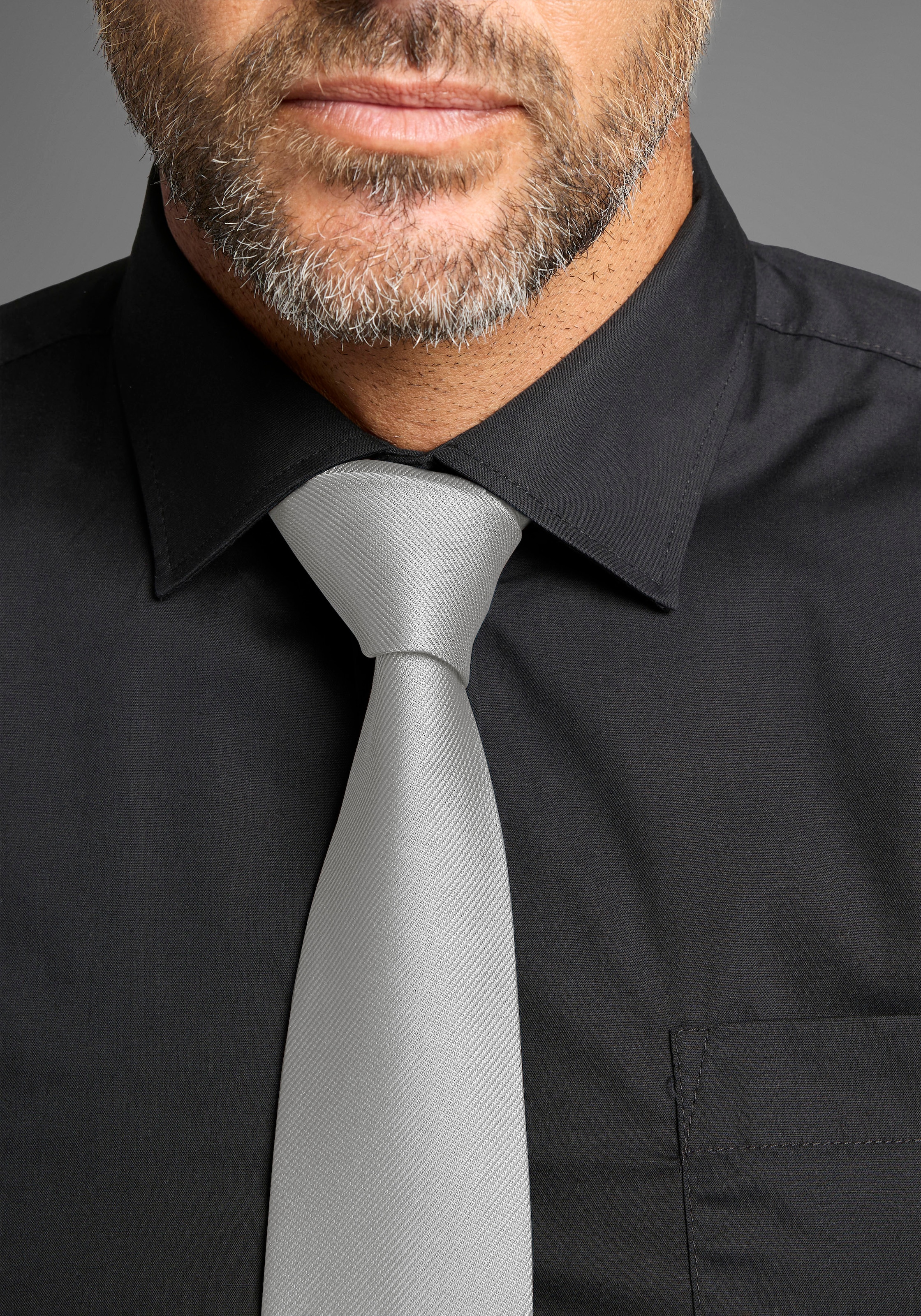 Mans World Krawatte mit nimalistischem ton-ton Streifen Design günstig online kaufen