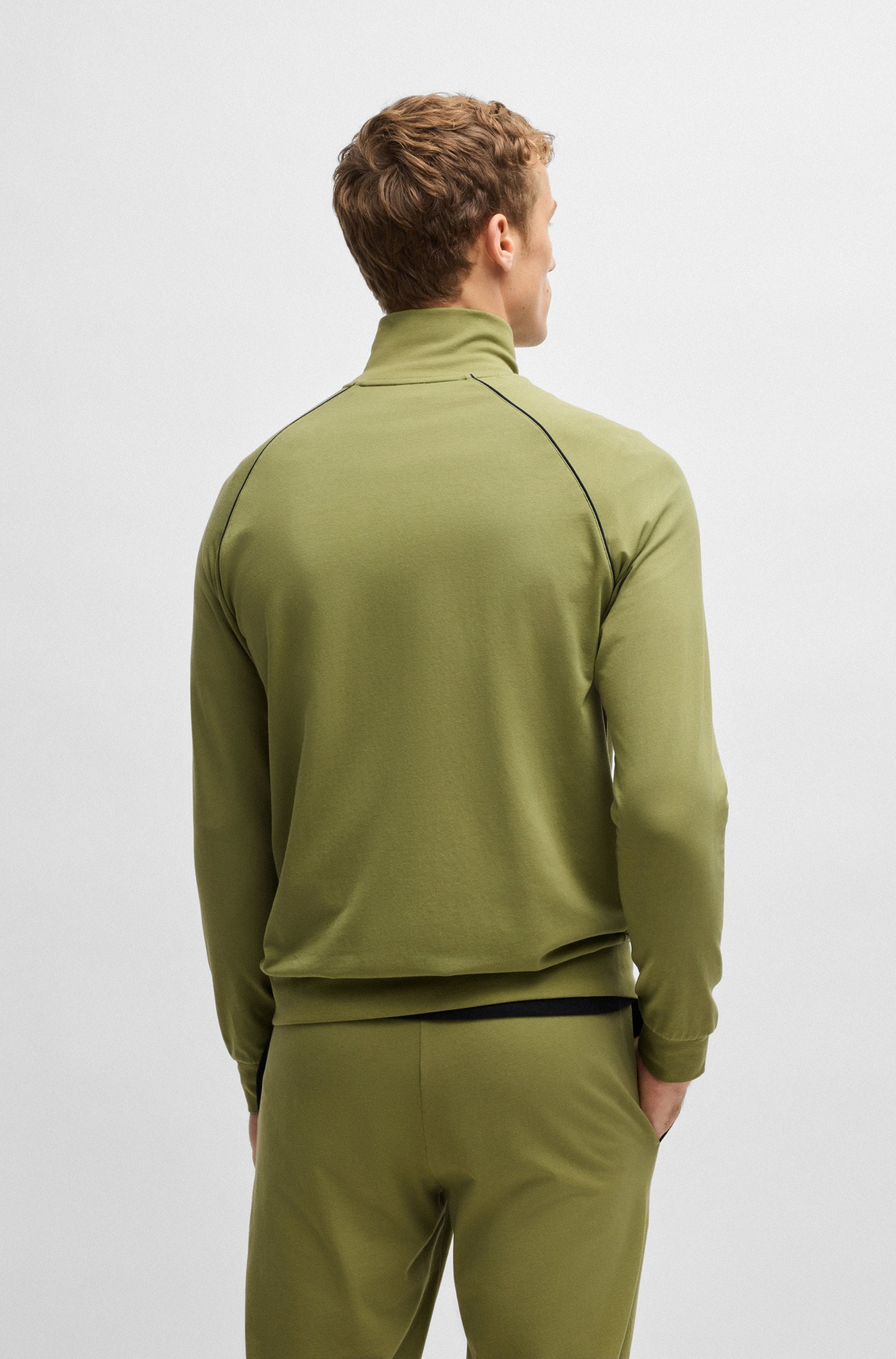 BOSS Sweatjacke »Mix&Match Jacket Z«, mit Kängurutasche