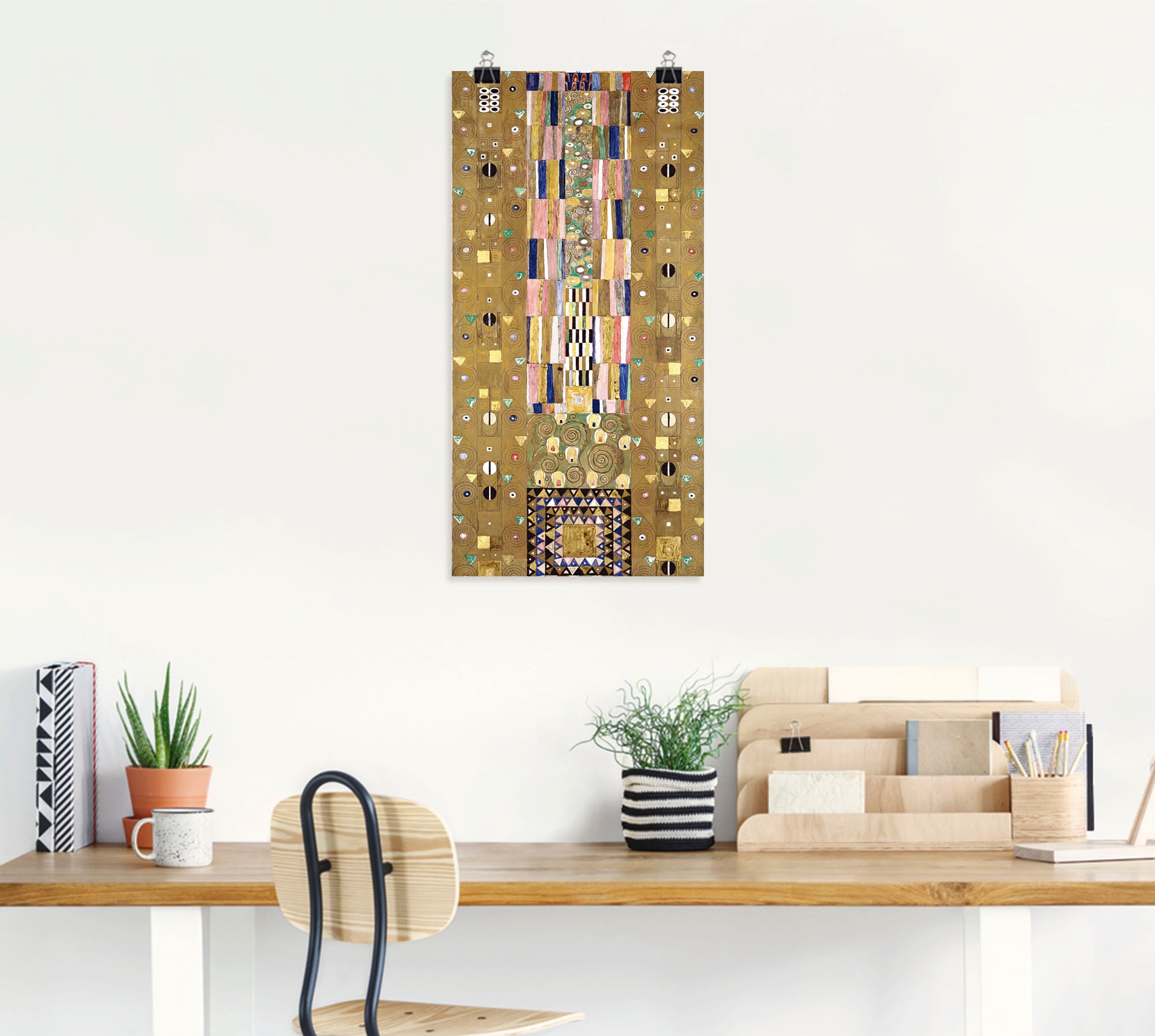 Artland Wandbild »Werkvorlage zum Stocletfries. Schmalwand«, Muster, (1 St.), als Leinwandbild, Poster, Wandaufkleber in verschied. Größen