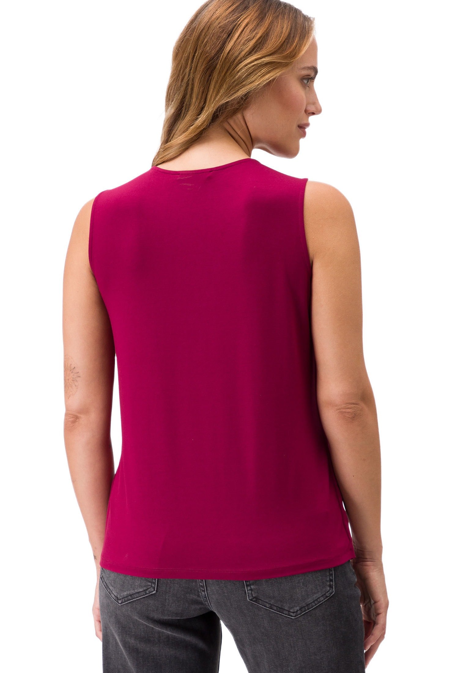 Zero Chiffonbluse »zero Chiffon Top mit Falten«