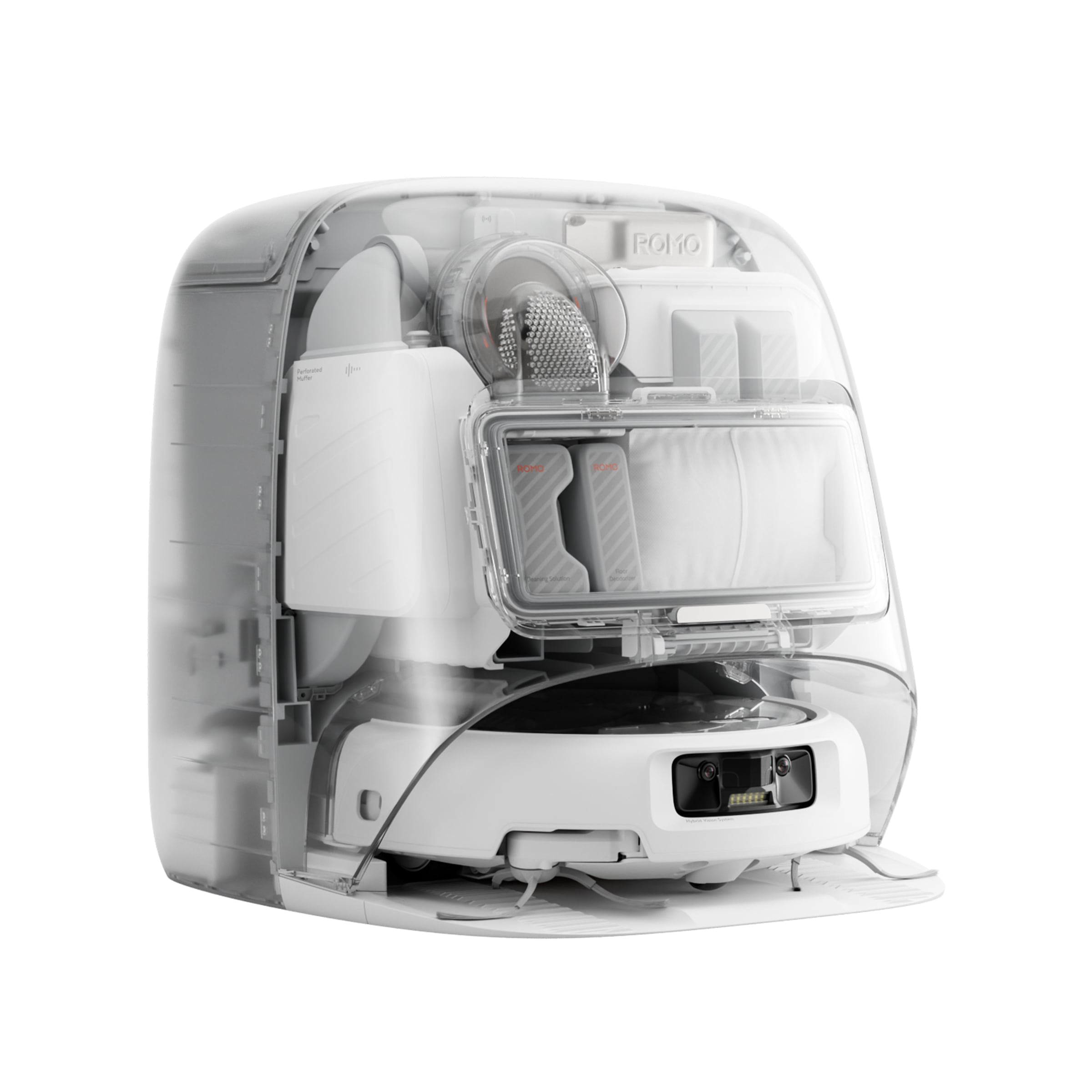 DJI Saugroboter »DJI ROMO P« Transparenter Saugroboter mit Absaugstation und App-Steuerung