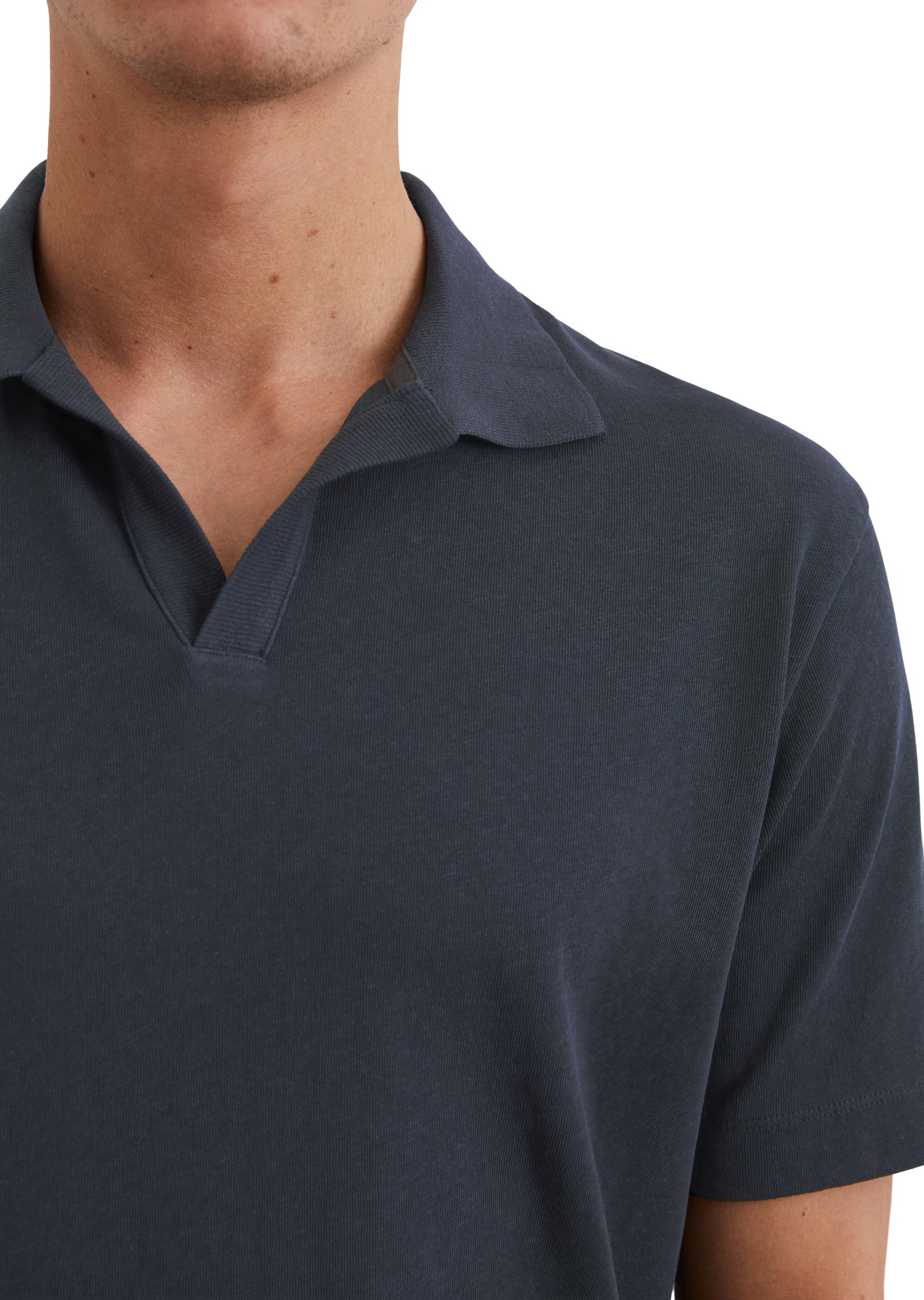 Marc O'Polo Poloshirt »aus Bio-Baumwolle und Leinen«