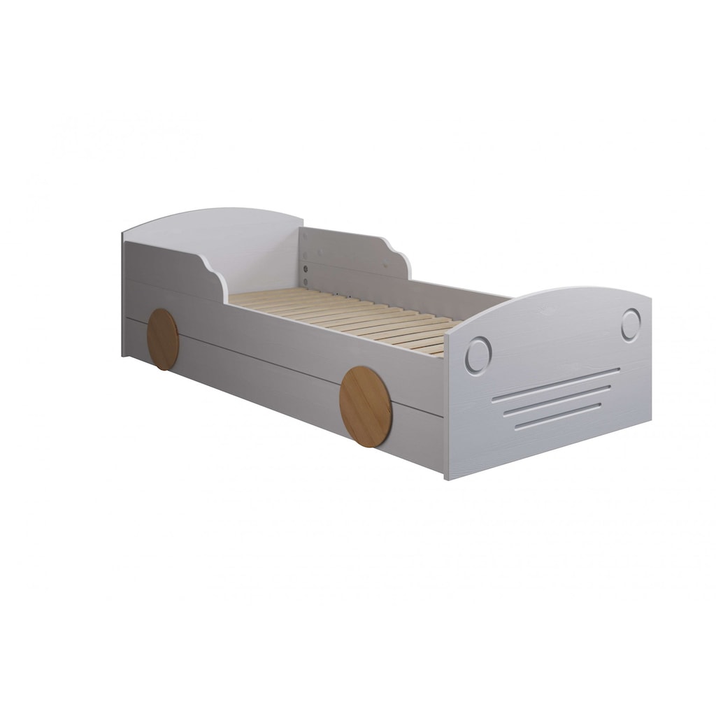 Lüttenhütt Kinderbett »Levke, zertifiziertes Massivholz (Kiefer), 90x200cm + 80x160cm«