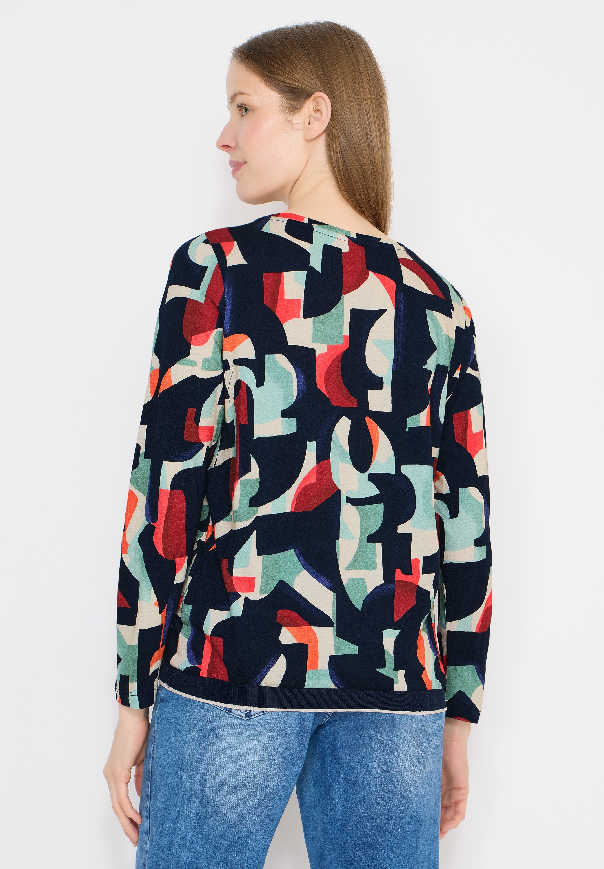 Cecil Langarmshirt mit grafischem Muster