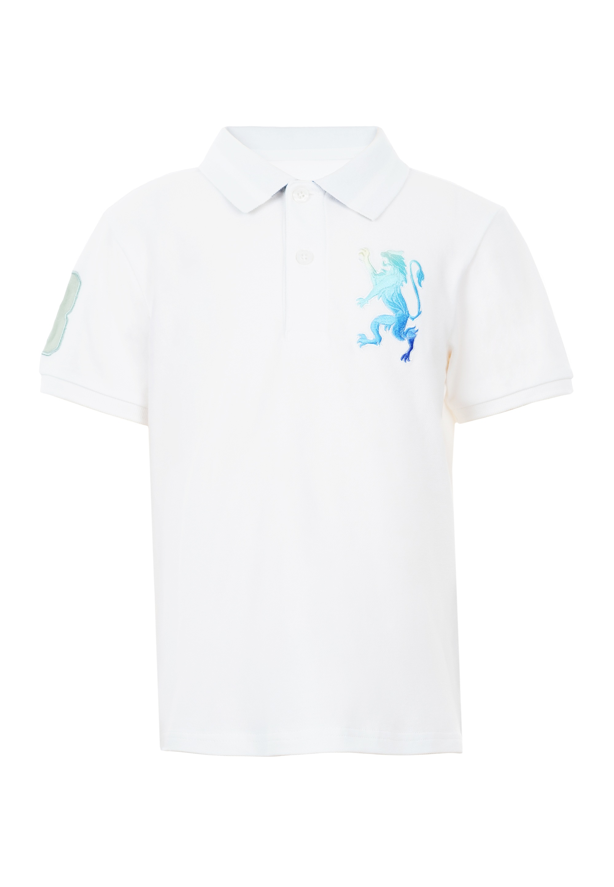 GIORDANO junior Poloshirt »3D Lion«, mit toller Stickerei