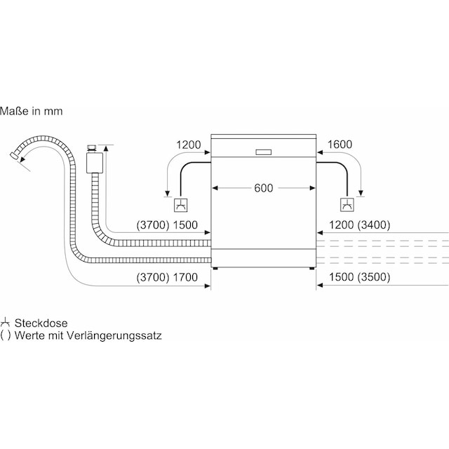 BOSCH vollintegrierbarer Geschirrspüler »SBD6ECX00E«, Serie 6, SBD6ECX00E, 14  Maßgedecke | BAUR