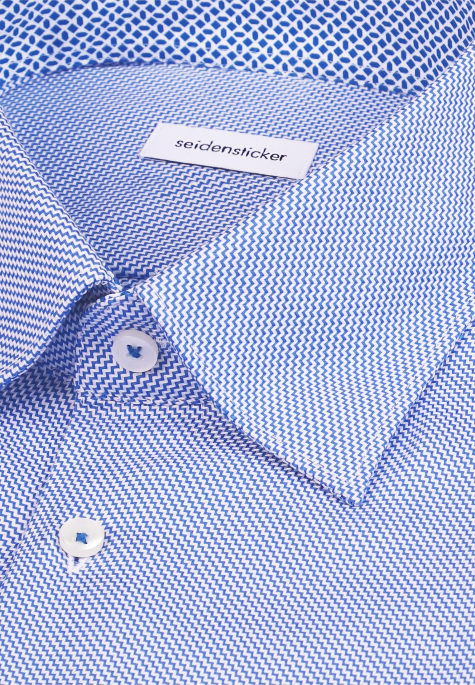 seidensticker Businesshemd »Schwarze Rose« Slim 1/1 Covered-Button-Down-Kragen Struktur