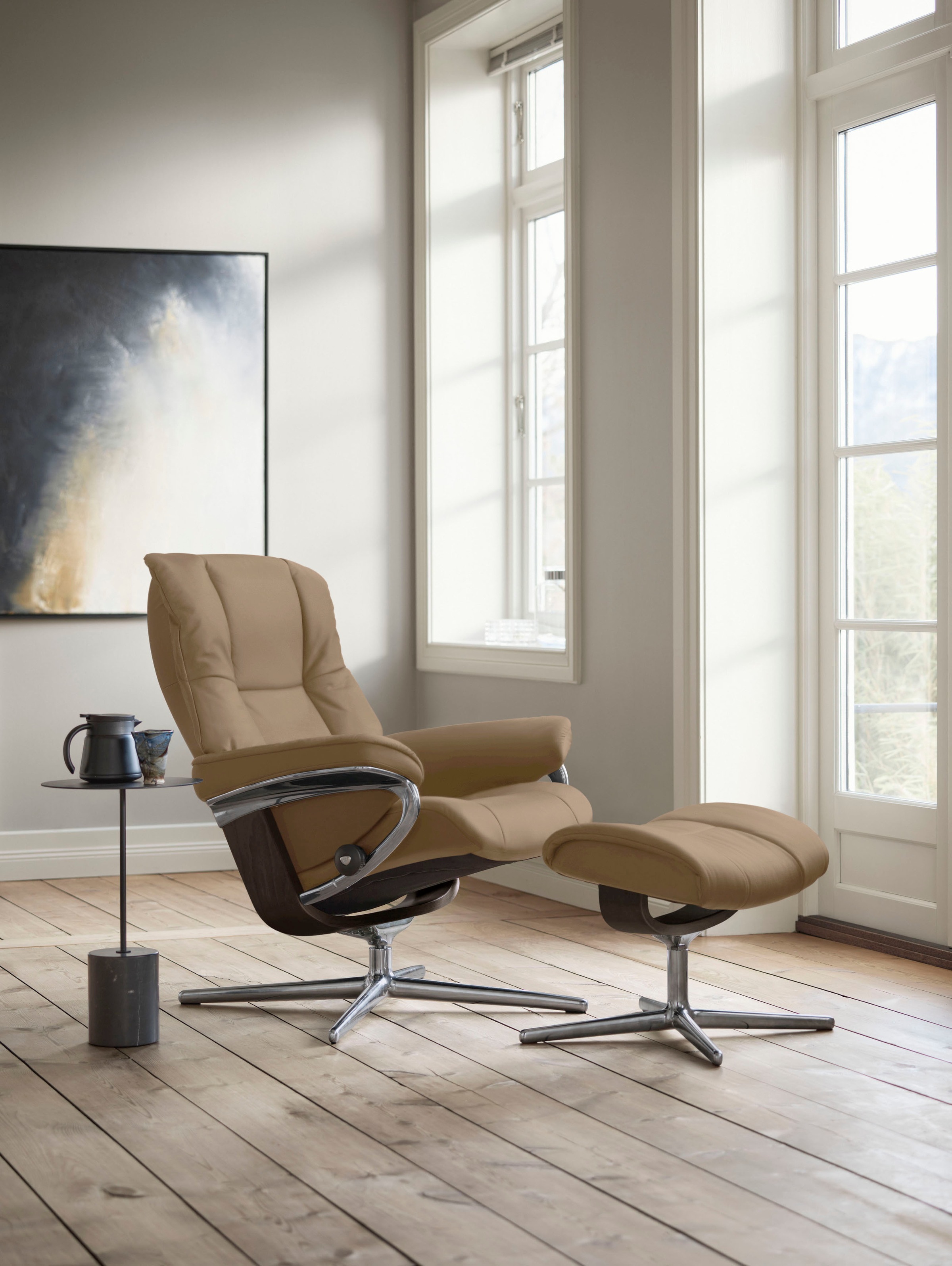 Stressless® Relaxsessel »Mayfair«, mit Cross Base, Größe S, M & L, Holzakzent Wenge