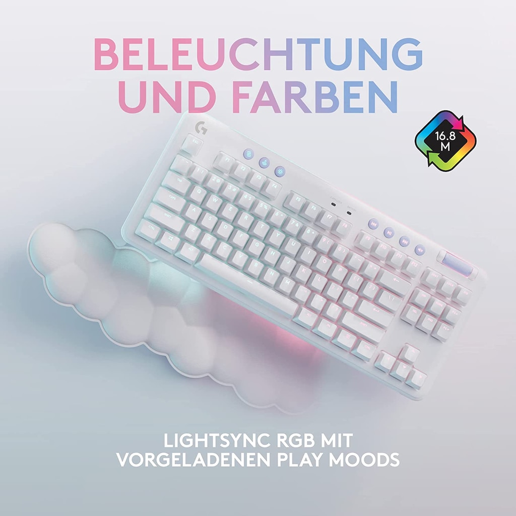 Logitech G Gaming-Tastatur »G715 Wireless Gaming Keyboard - OFF WHITE - DEU - CENTRAL«