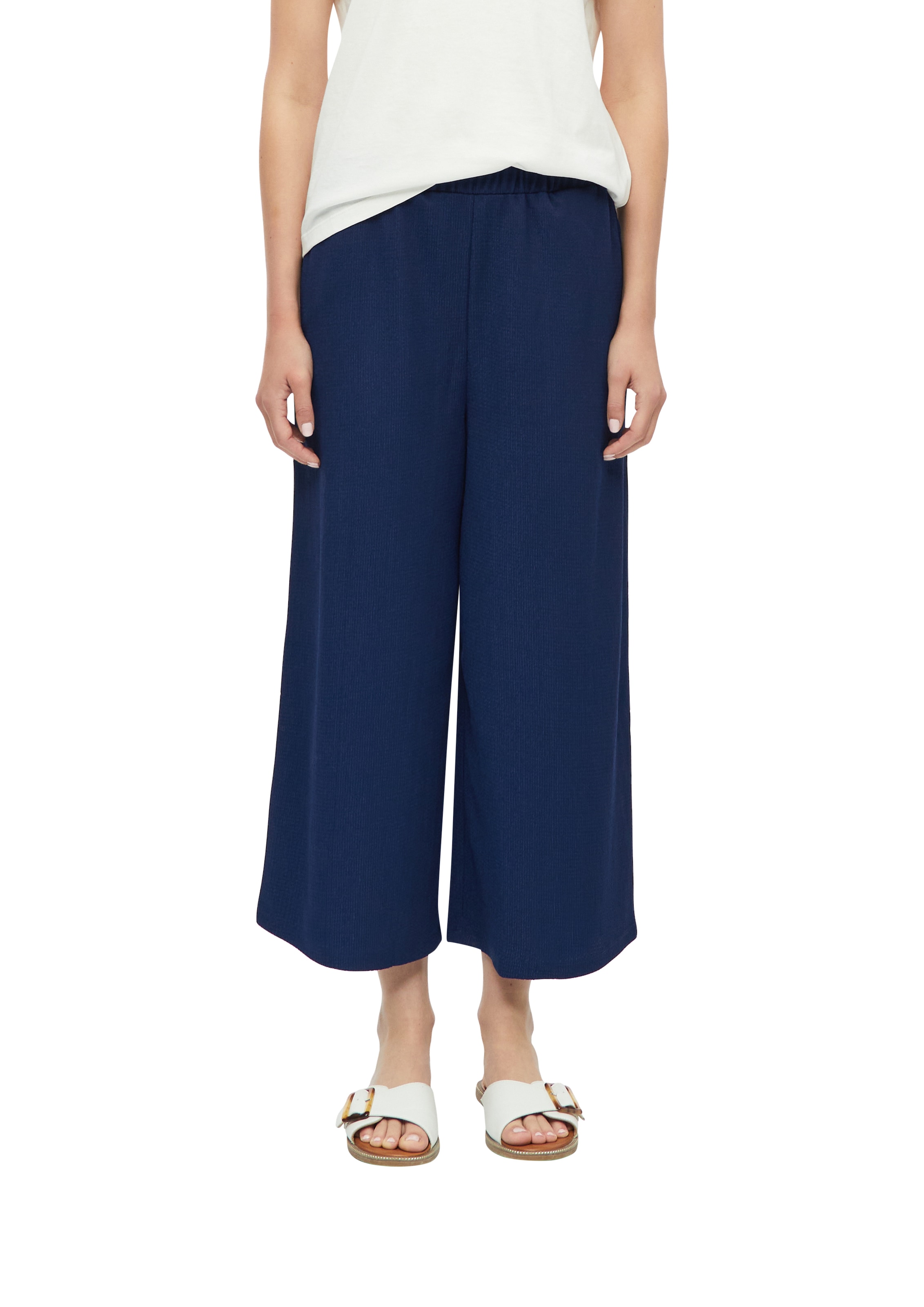 s.Oliver Stoffhose  7/8- Aommerhose mit weitem Bein