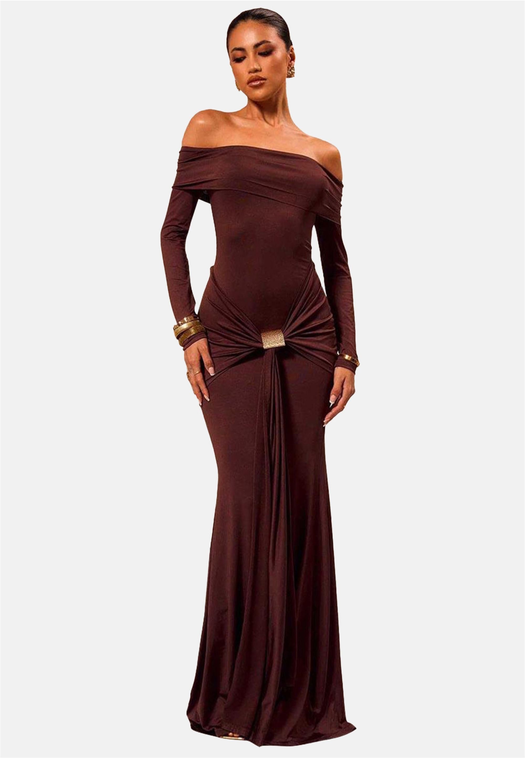 Moda Minx Jerseykleid "Samantha Off Shoulder Dress", im schulterfreien Desi günstig online kaufen
