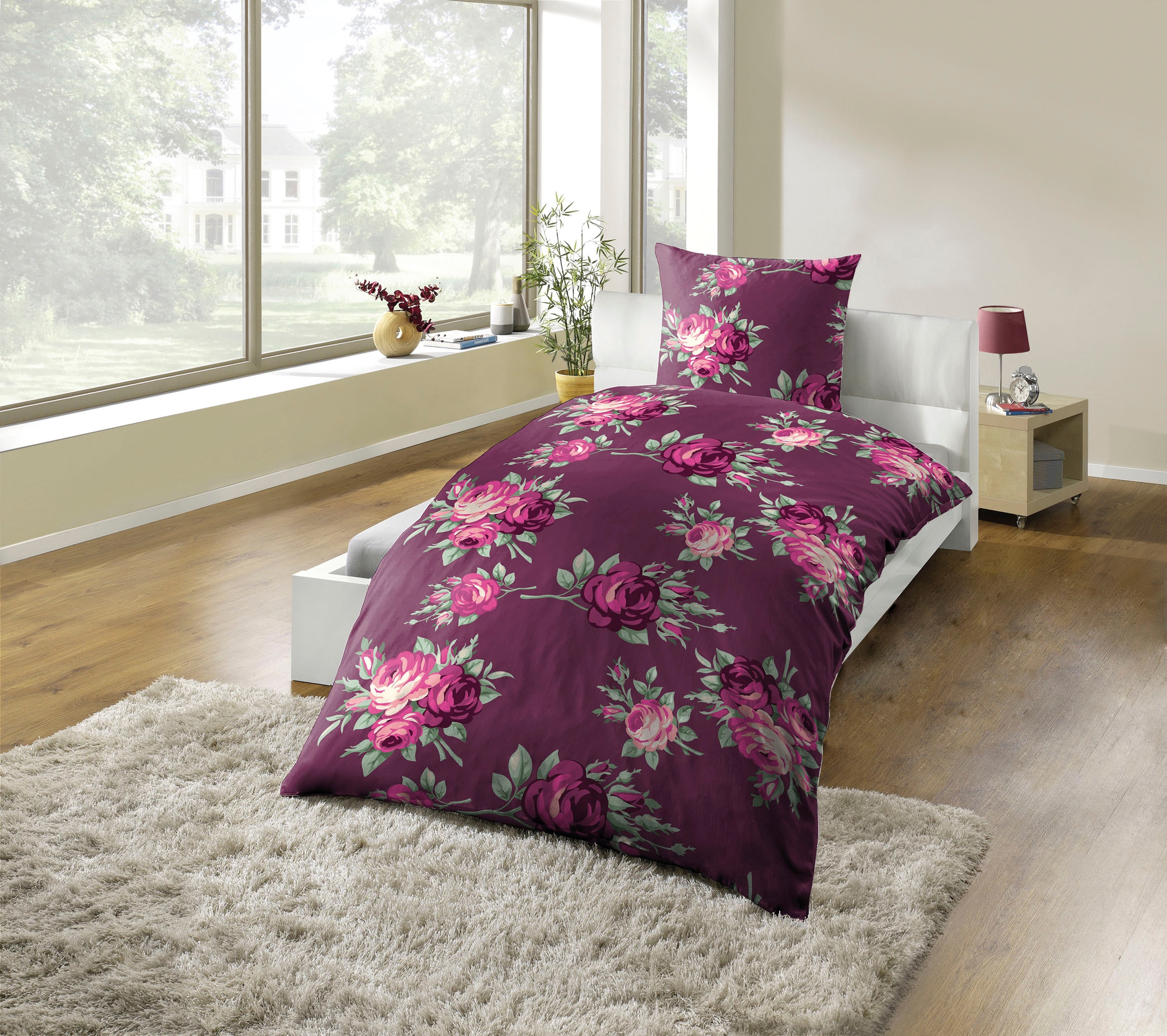 KiNZLER Bettwäsche "Polycotton Flanell" 2 Stk. tlg. besonders weich günstig online kaufen