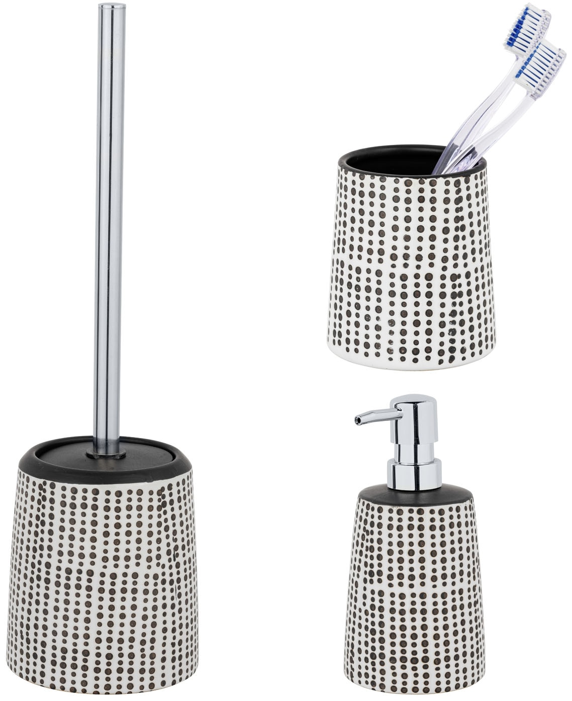 SCHÖNER WOHNEN-Kollektion Badaccessoire-Set ""Brento"" Zahnputzbecher, Seif günstig online kaufen