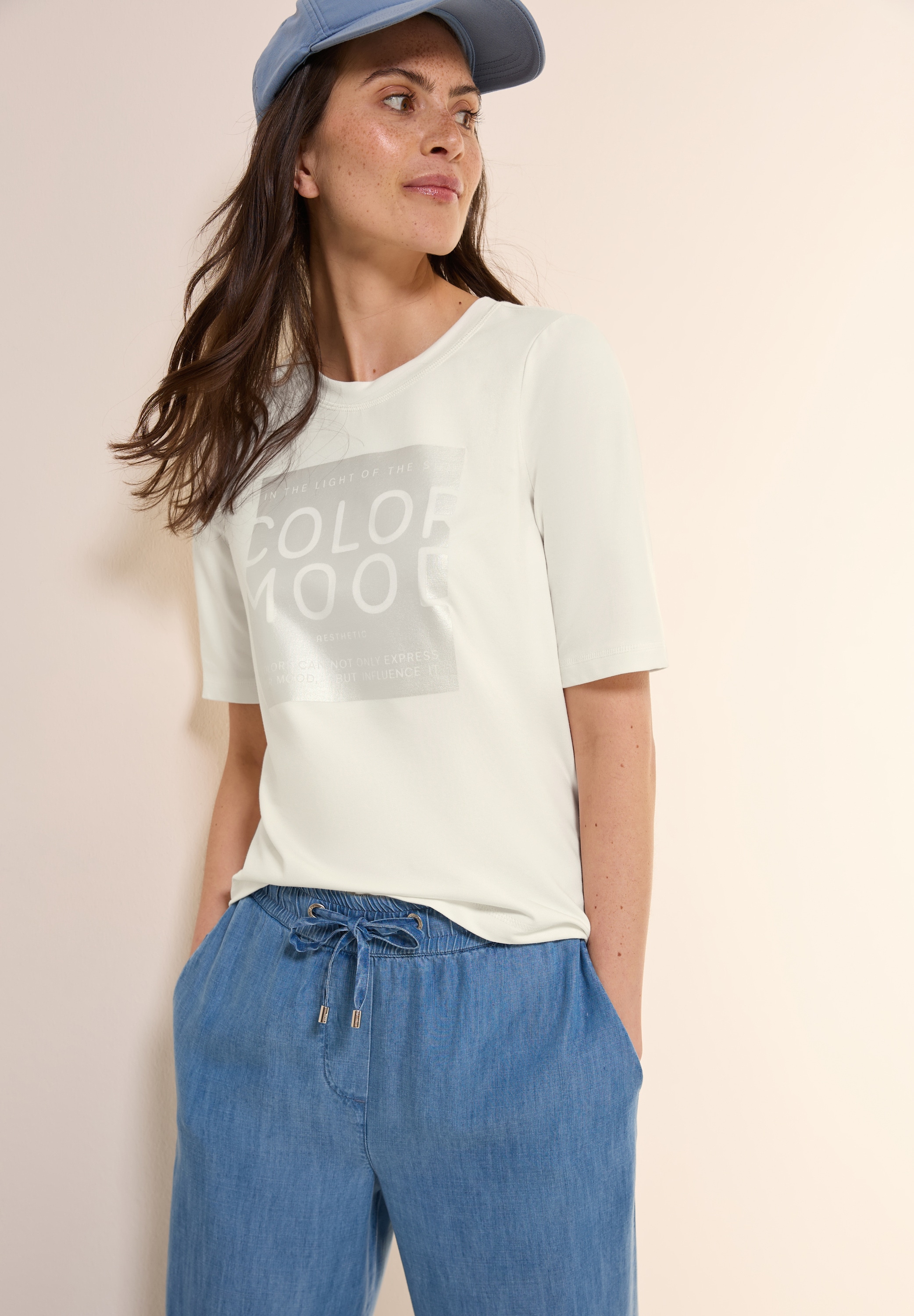 Cecil T-Shirt, mit Folienprint