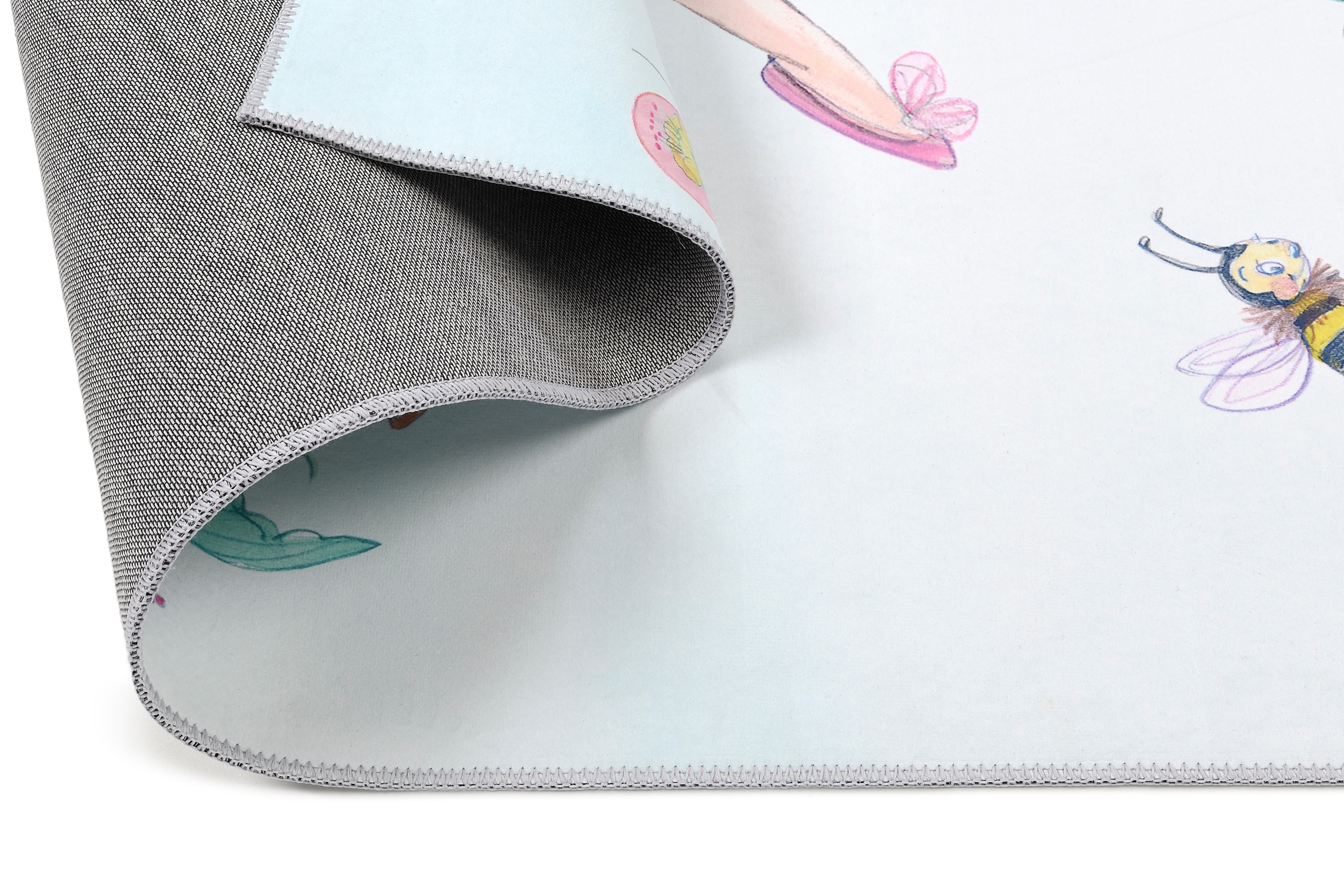 Prinzessin Lillifee Kinderteppich »Lillifee LI-131«, rechteckig, 6 mm Höhe, bedruckt, niedliches Kindermotiv, Fee, Kinderzimmer
